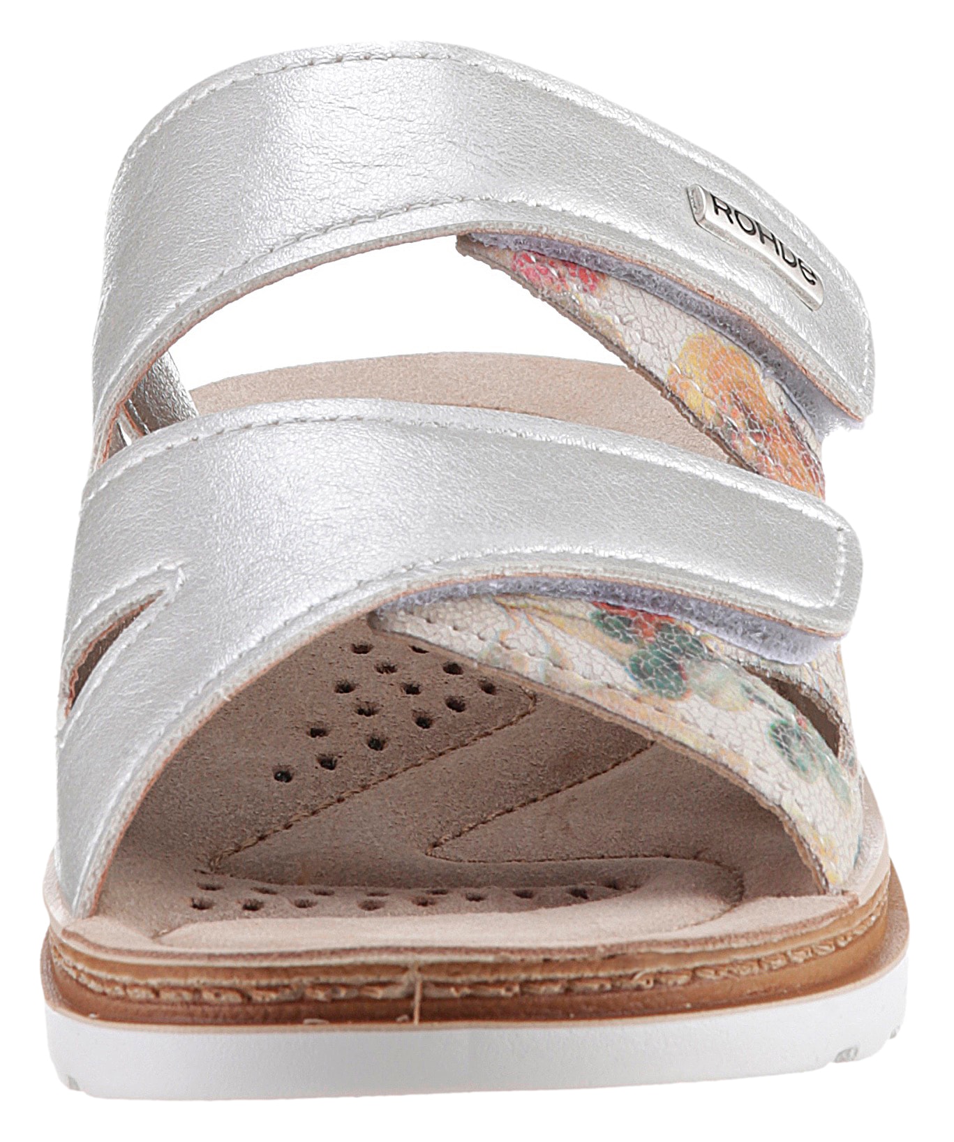 Rohde Pantolette »Baviera«, Keilabsatz, Sommerschuh, Schlappen mit Logo-Emblem