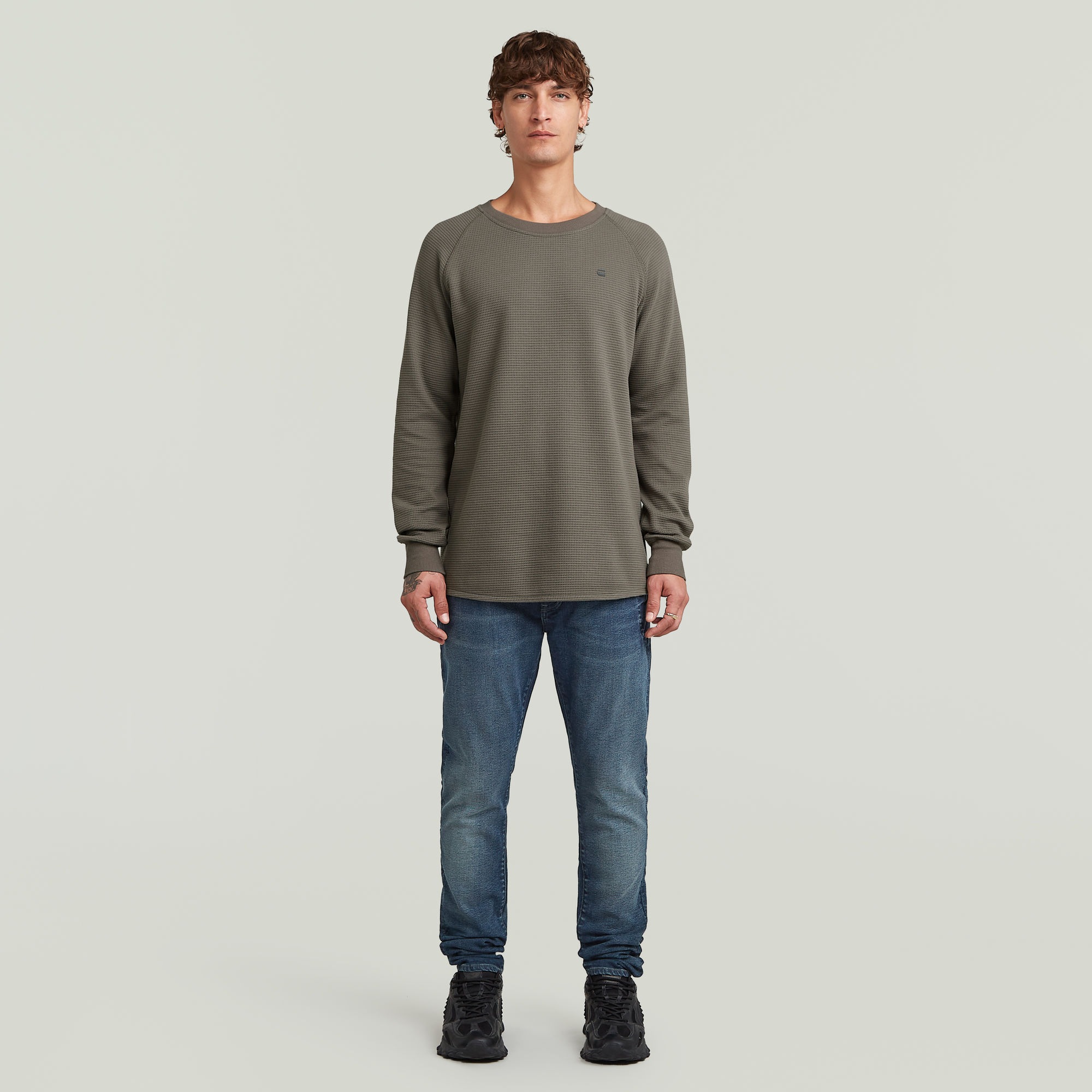 G-STAR Sweater »Jirgi«, mit Label-Detail auf der Brust