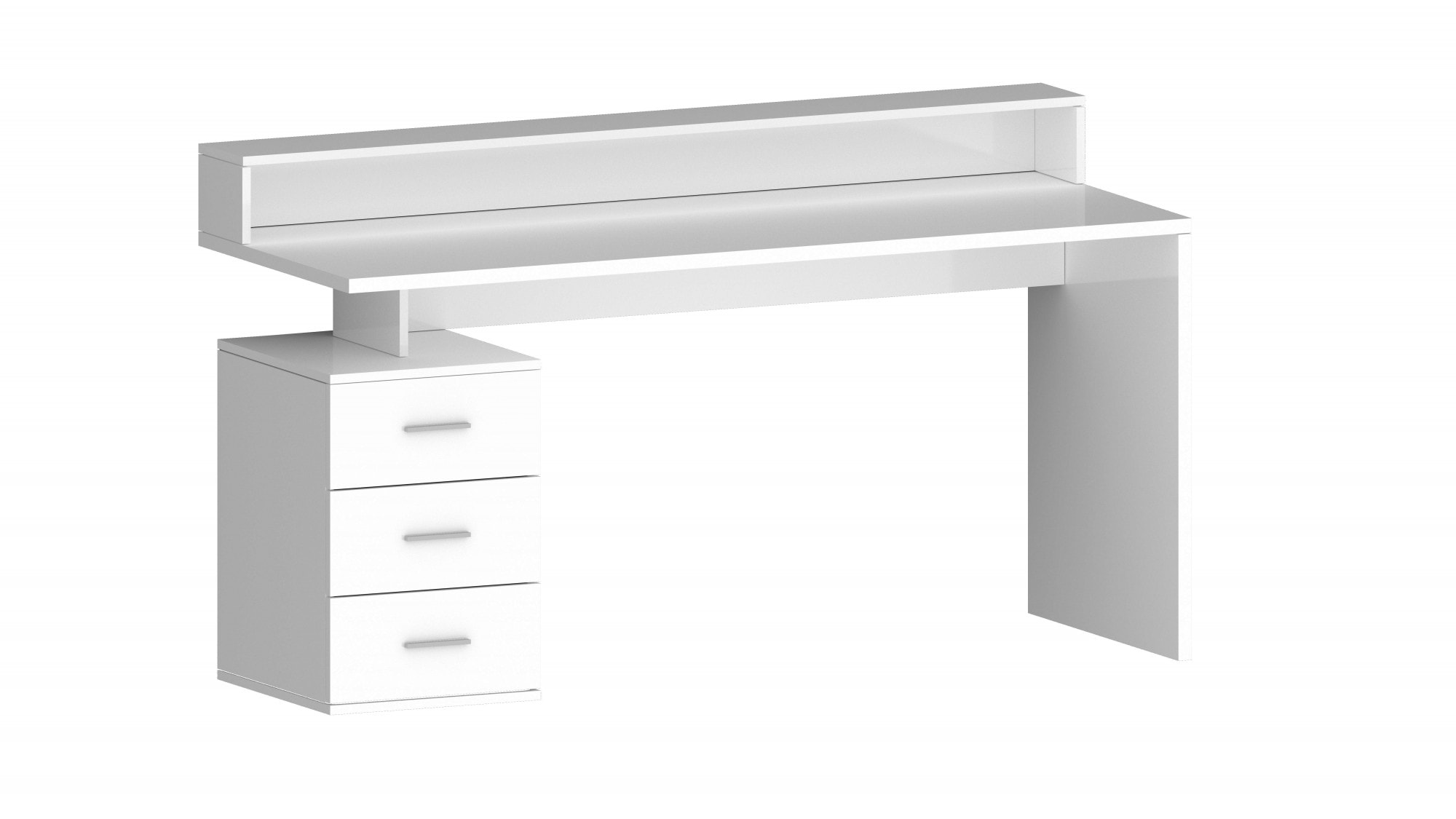 INOSIGN Schreibtisch »NEW SELINA«, mit Schreibtischaufsatz, hochwertiges ital. Design, Breite 160 cm