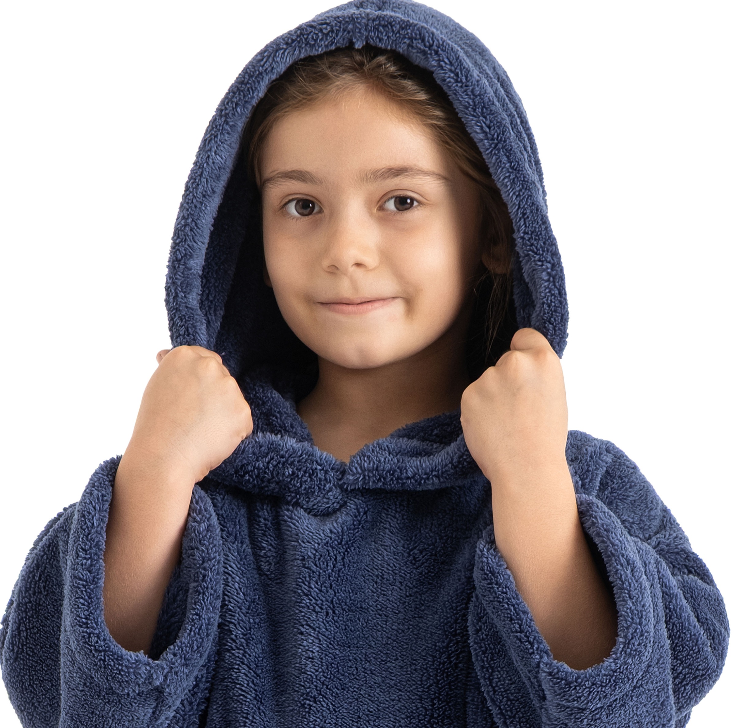 my home Badeponcho »Lillou, für Kinder, ideal für Urlaub oder im Schwimmbad« 1 Stk. weich und kuschelig, Fleece, plüsch, Surfponcho
