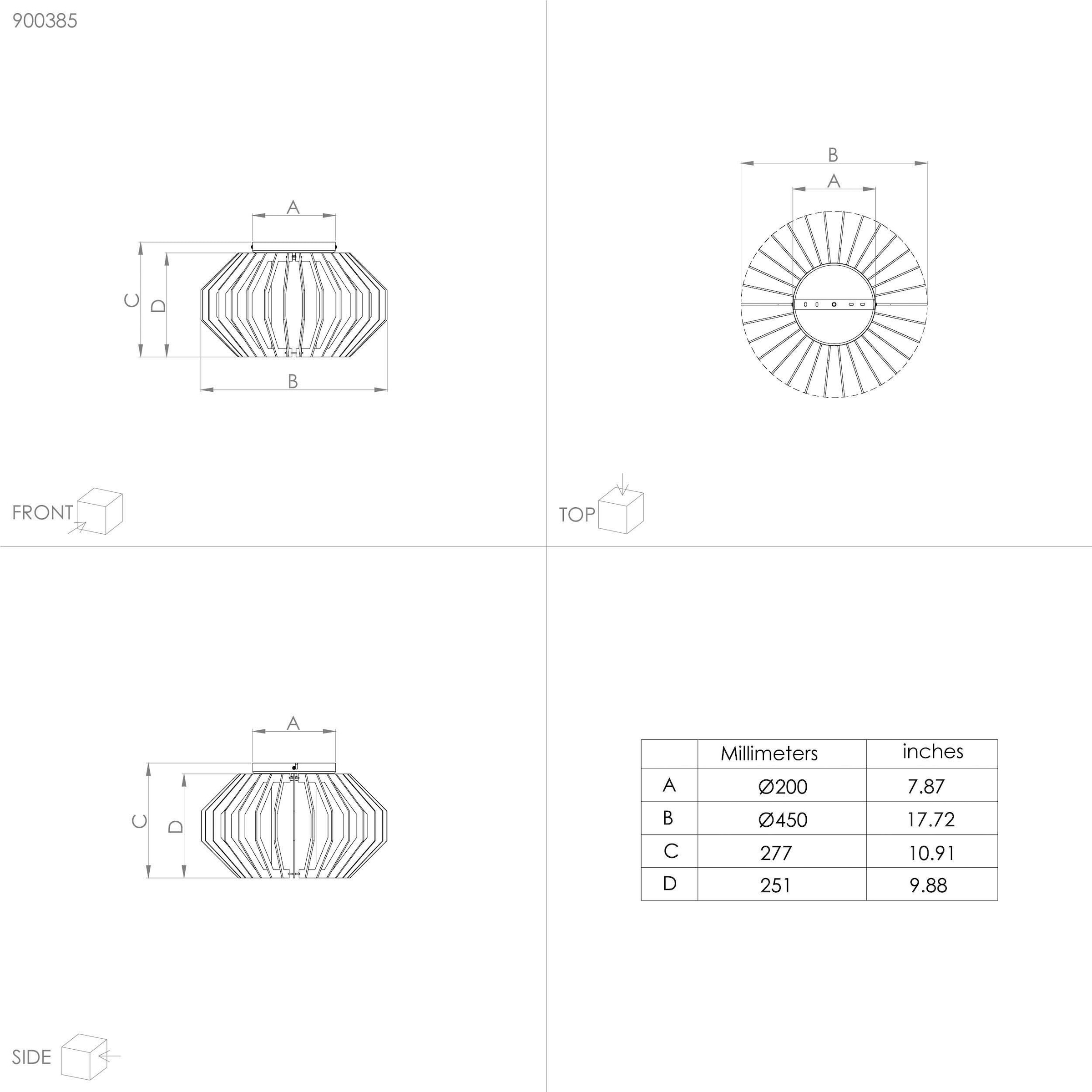 EGLO Deckenleuchte »RUSTICARIA« E27 1 Stk. Deckenleuchte in schwarz aus Stahl  -  exkl. E27 - 40W