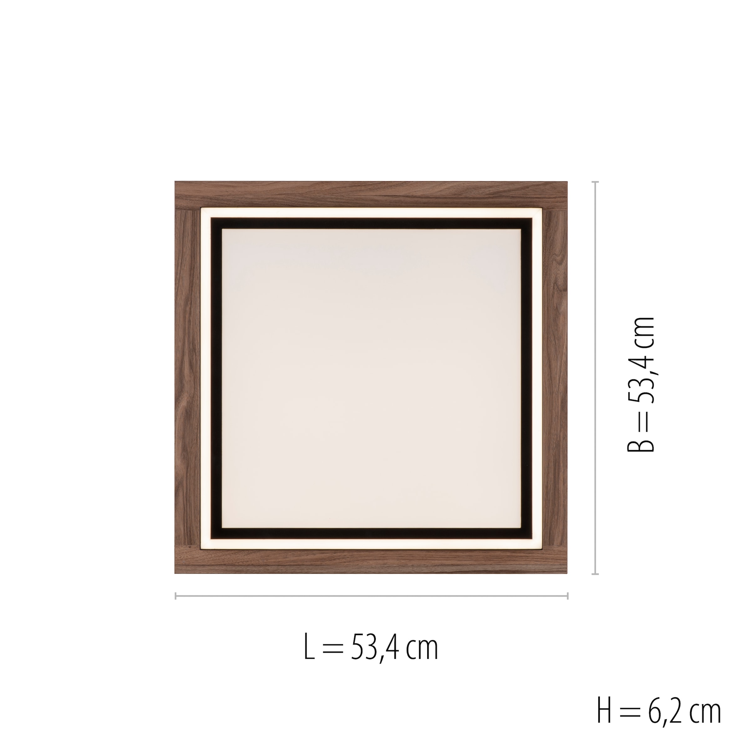 Paul Neuhaus Deckenleuchte »PALMA«, 2 flammig, Leuchtmittel LED-Board-LED-Board | LED fest integriert, CCT - über Fernbedienung, dimmbar über Fernbedienung, Serienschalter