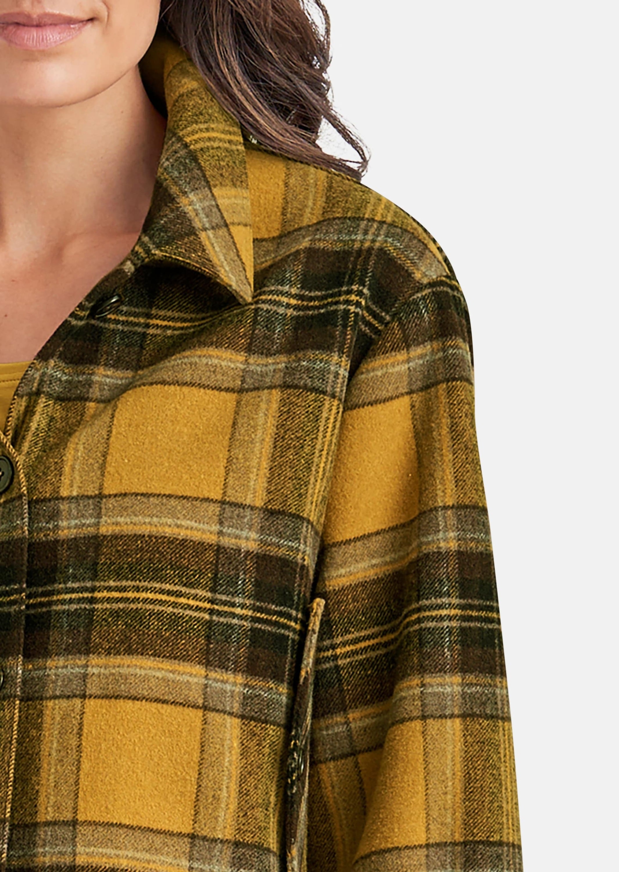 MADELEINE Outdoorjacke »Jacke Kurzes Shacket im Karodesign«