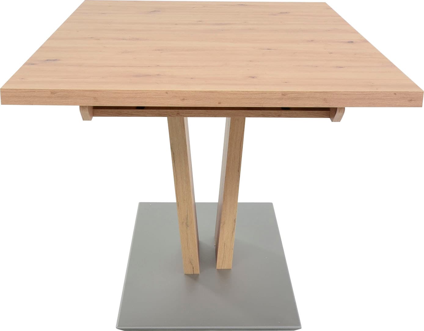 K+W Komfort & Wohnen Esstisch »Giacomo II«, Artisan Eiche Nachbildung, mit Schiebe-Ansteckplatte, Bodenplatte MDF