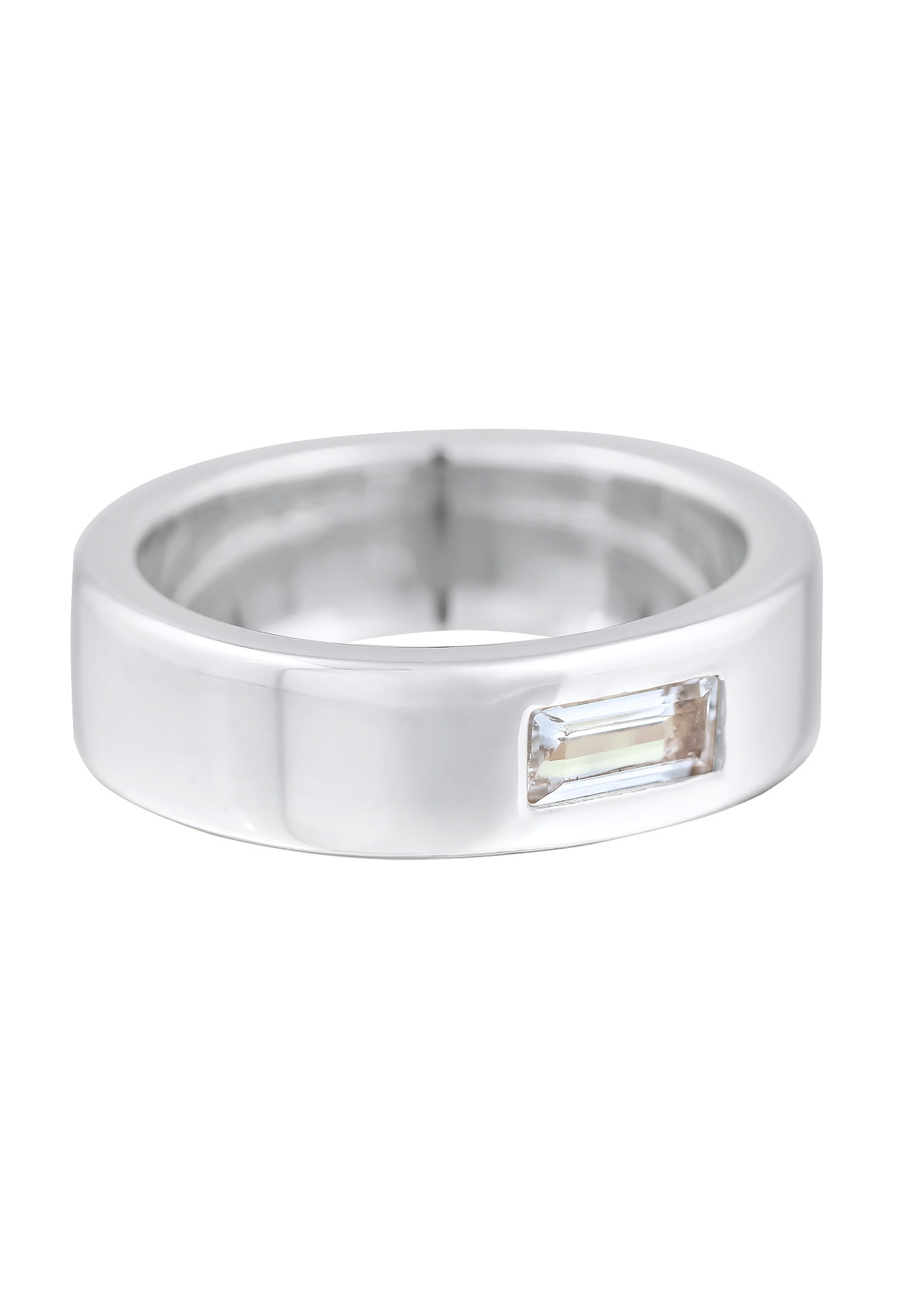 Elli Premium Silberring »Ring Bandring Topas Elegant 925 Silber rhodiniert«