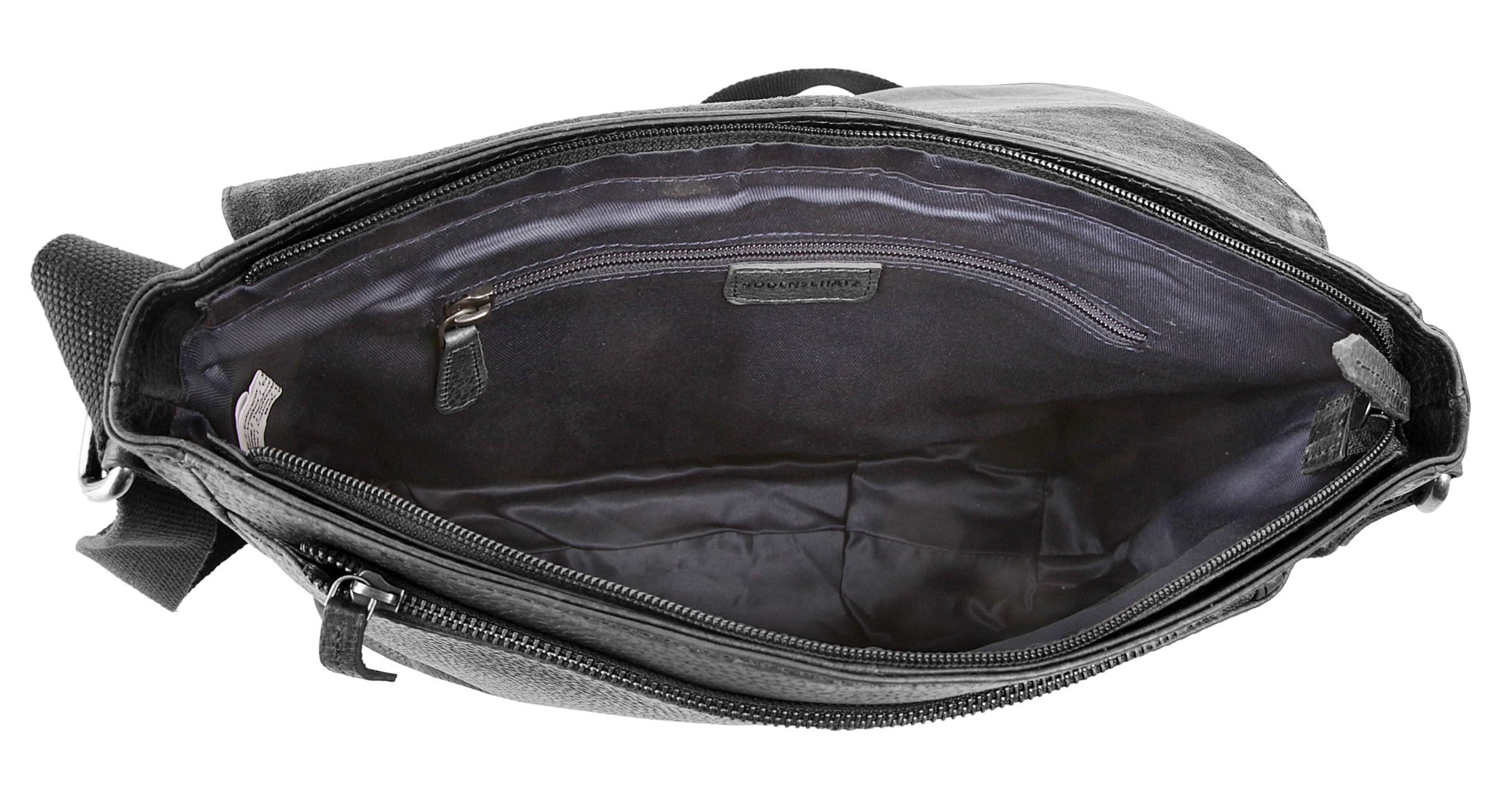 BODENSCHATZ Messenger Bag, echt Leder