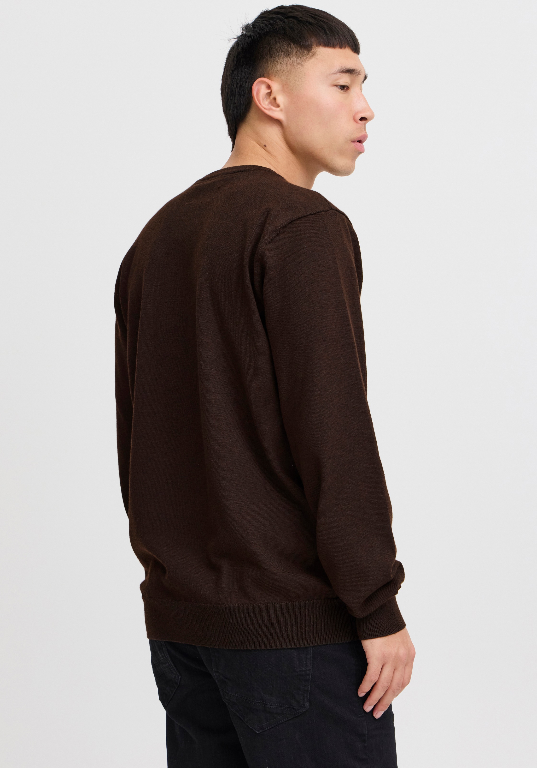 Blend Rundhalspullover »Pullover« Kunstfaser,