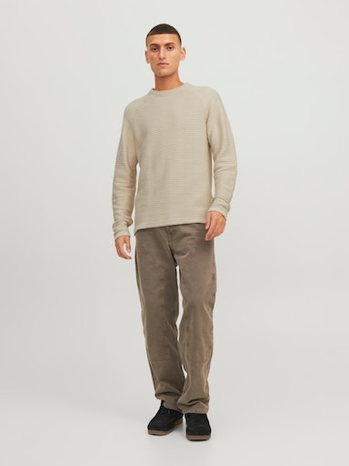 Jack & Jones Rundhalspullover »JJEMATT KNIT CREW NECK NOOS«
