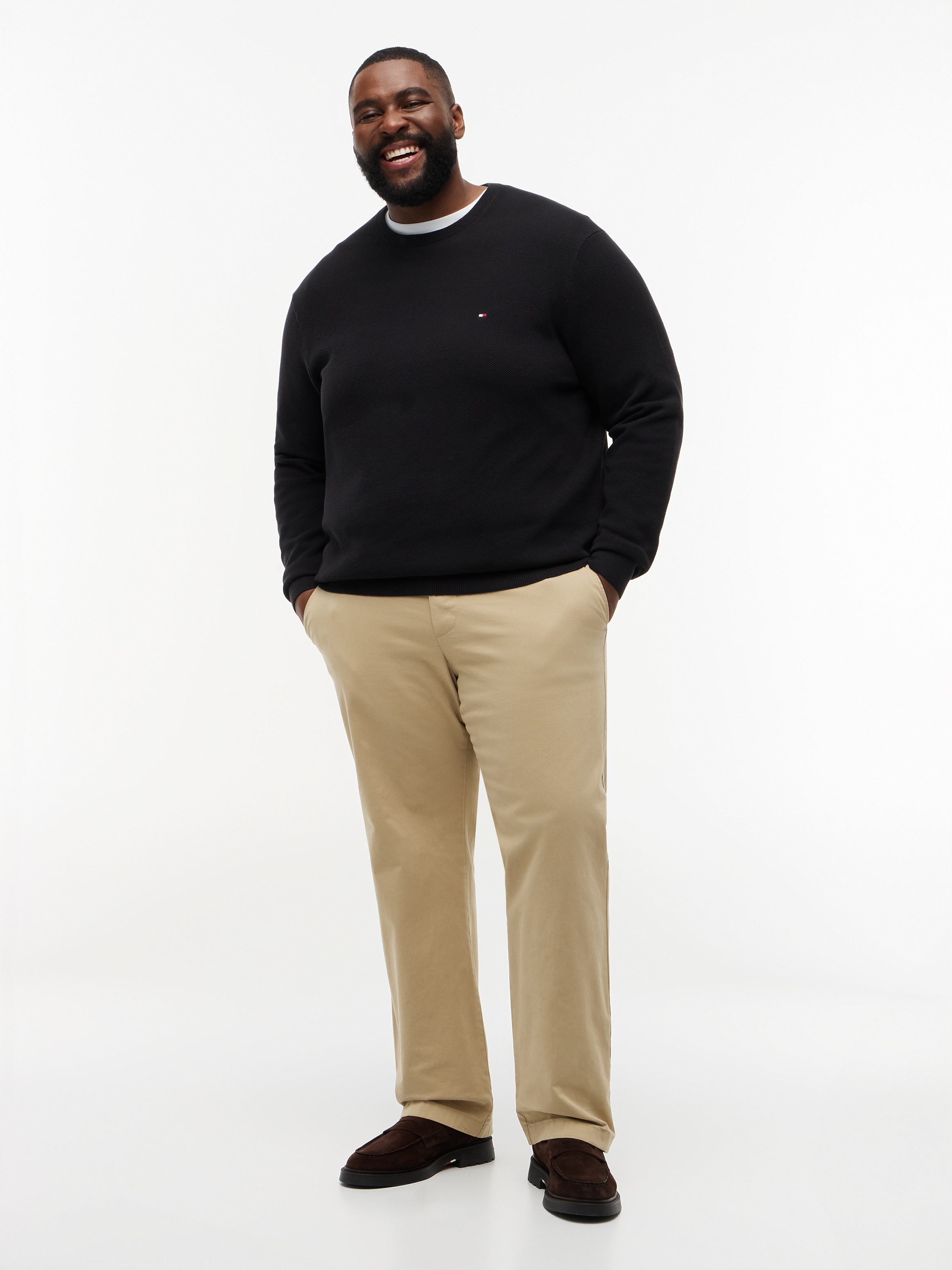 Tommy Hilfiger Big & Tall Rundhalspullover »ESSENTIAL STRUCTURE CREW NECK« Große Größen, regular fit