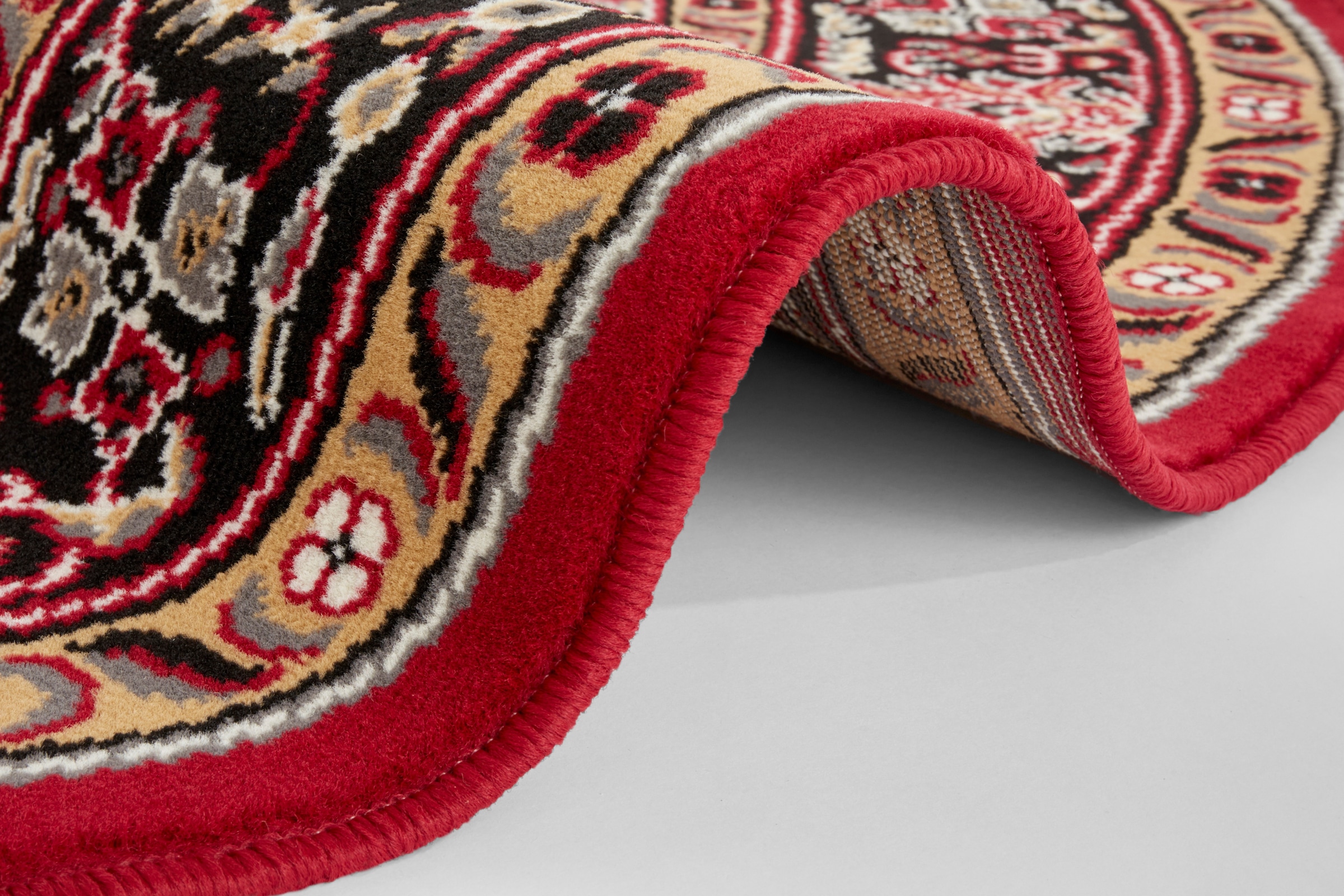 NOURISTAN Teppich »Skazar Isfahan«, rund, 9 mm Höhe, Kurzflor, Orient, Teppich, Vintage, Esszimmer, Wohnzimmer, Flur