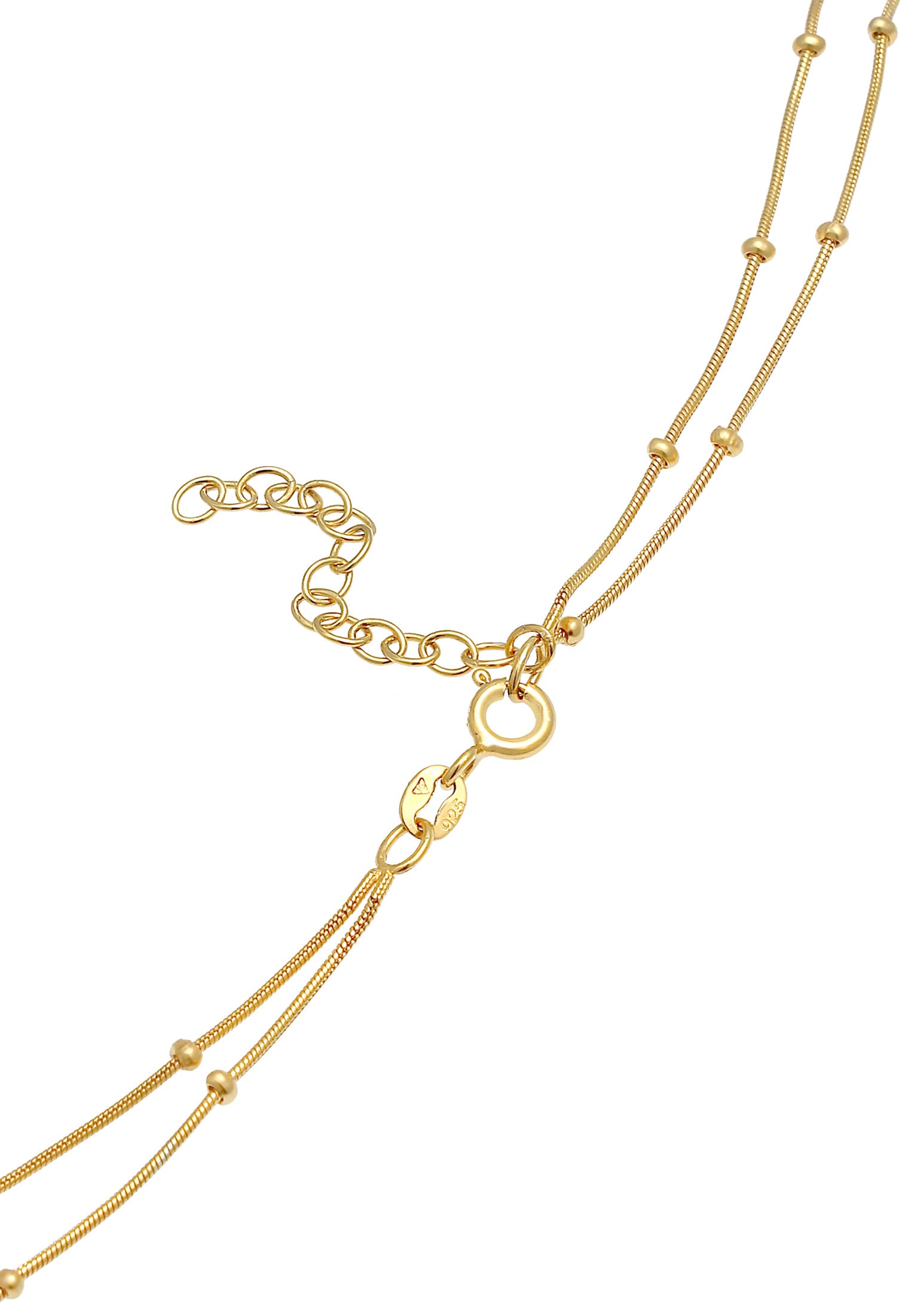 Elli Choker »Halskette Choker Layer Plättchen Kugelkette 925 Silber«