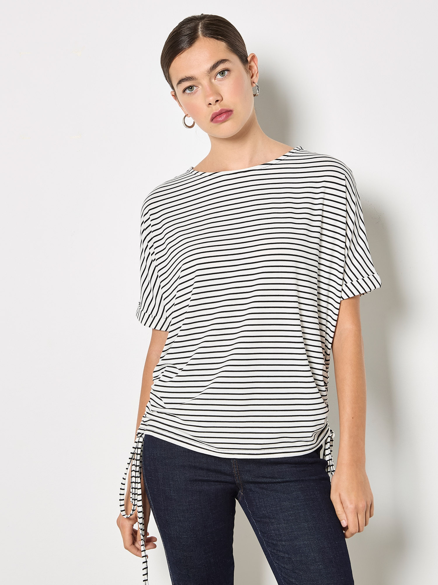 Apricot Shirttop »Top« Gemustert