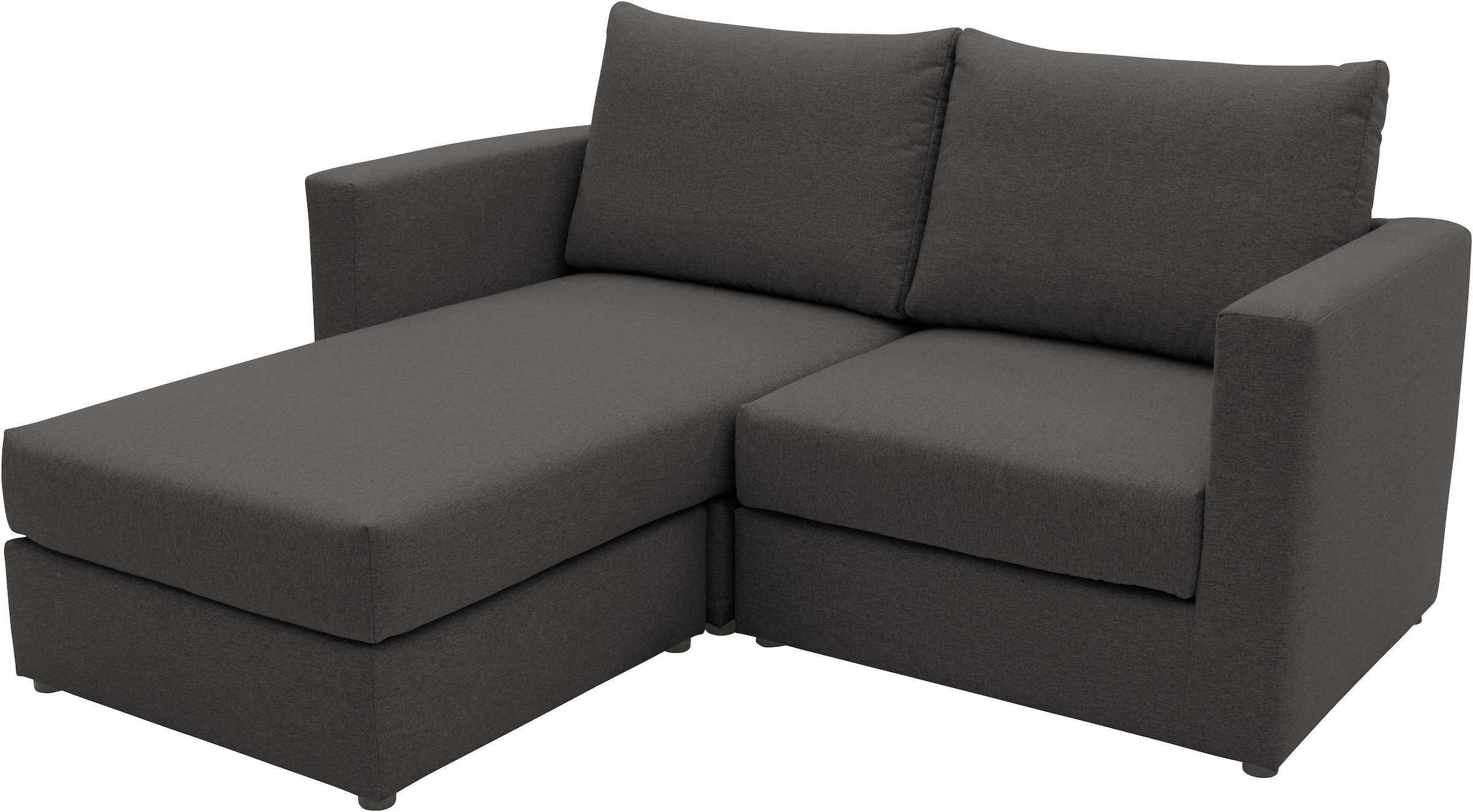 DOMO collection 2-Sitzer »Bibury smartes, modulares Ecksofa aus Sofa & Hocker mit Schlaffunktion« Sitzfläche mit Federkern, inkl. 2 Rückenkissen