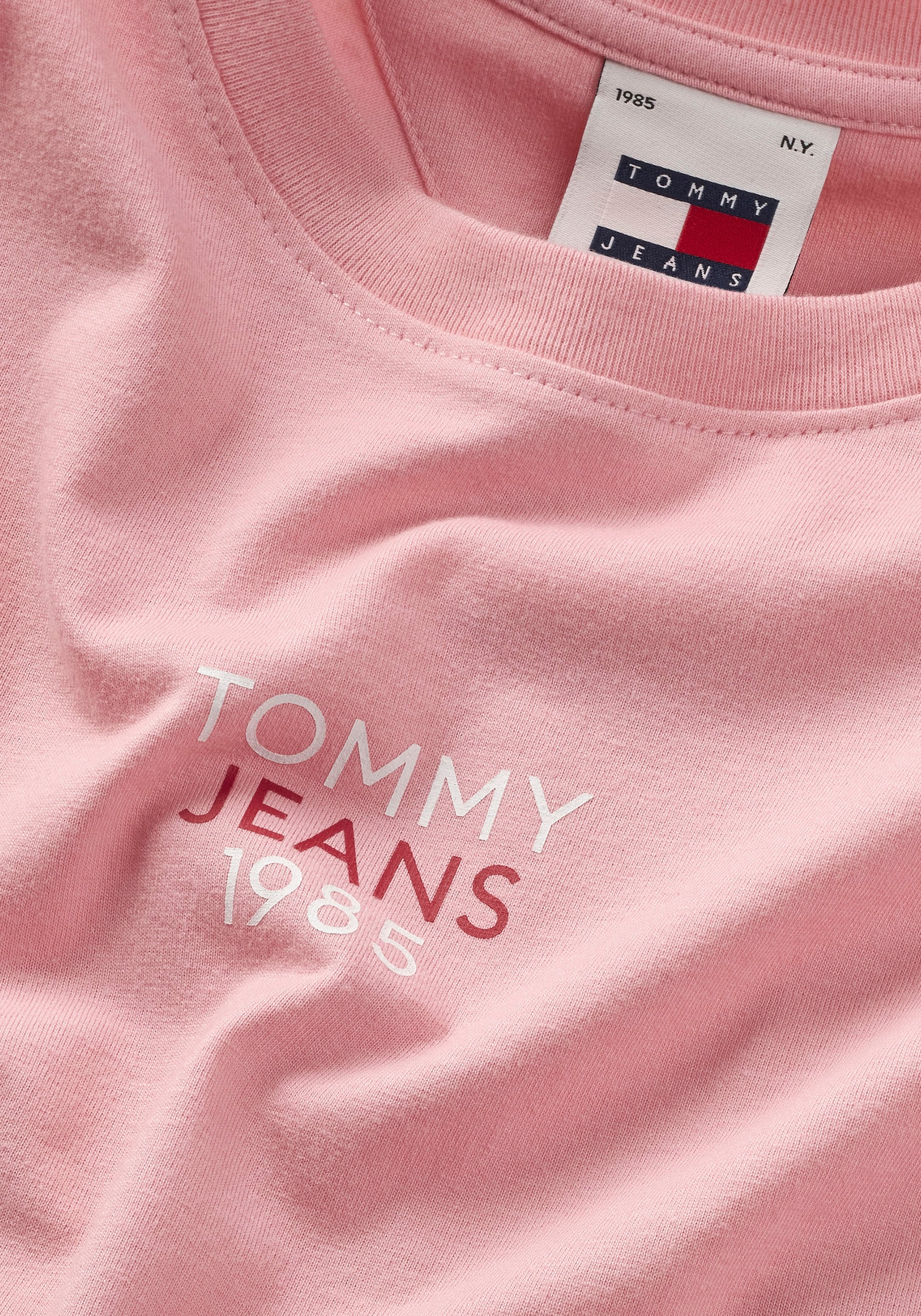 Tommy Jeans T-Shirt bestellen Logo«, bei mit »Slim Essential Logoschriftzug OTTO