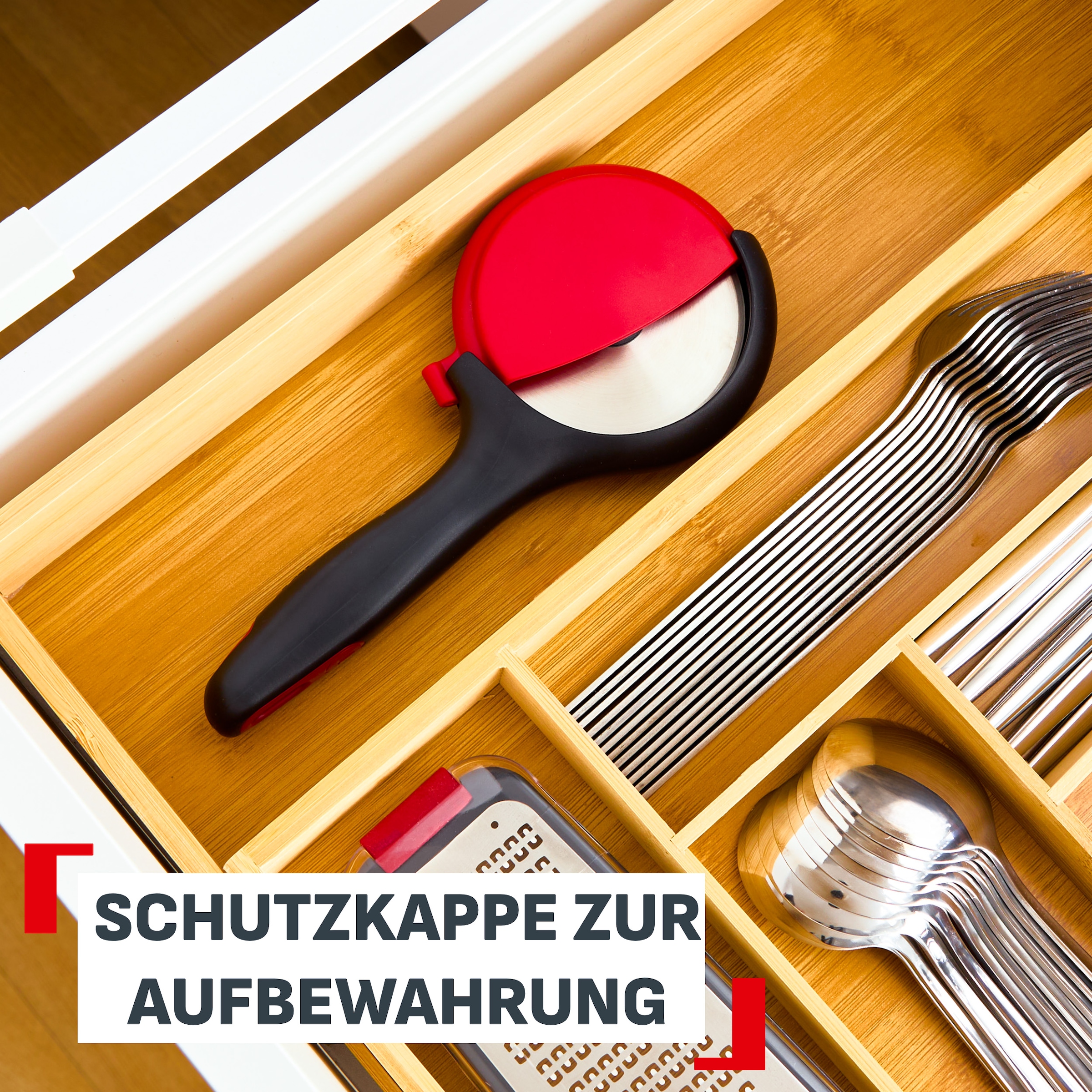 Tefal Pizzaschneider »Ingenio+« hitzebeständig bis 230°C, spülmaschinenfest, verstärktes Nylon