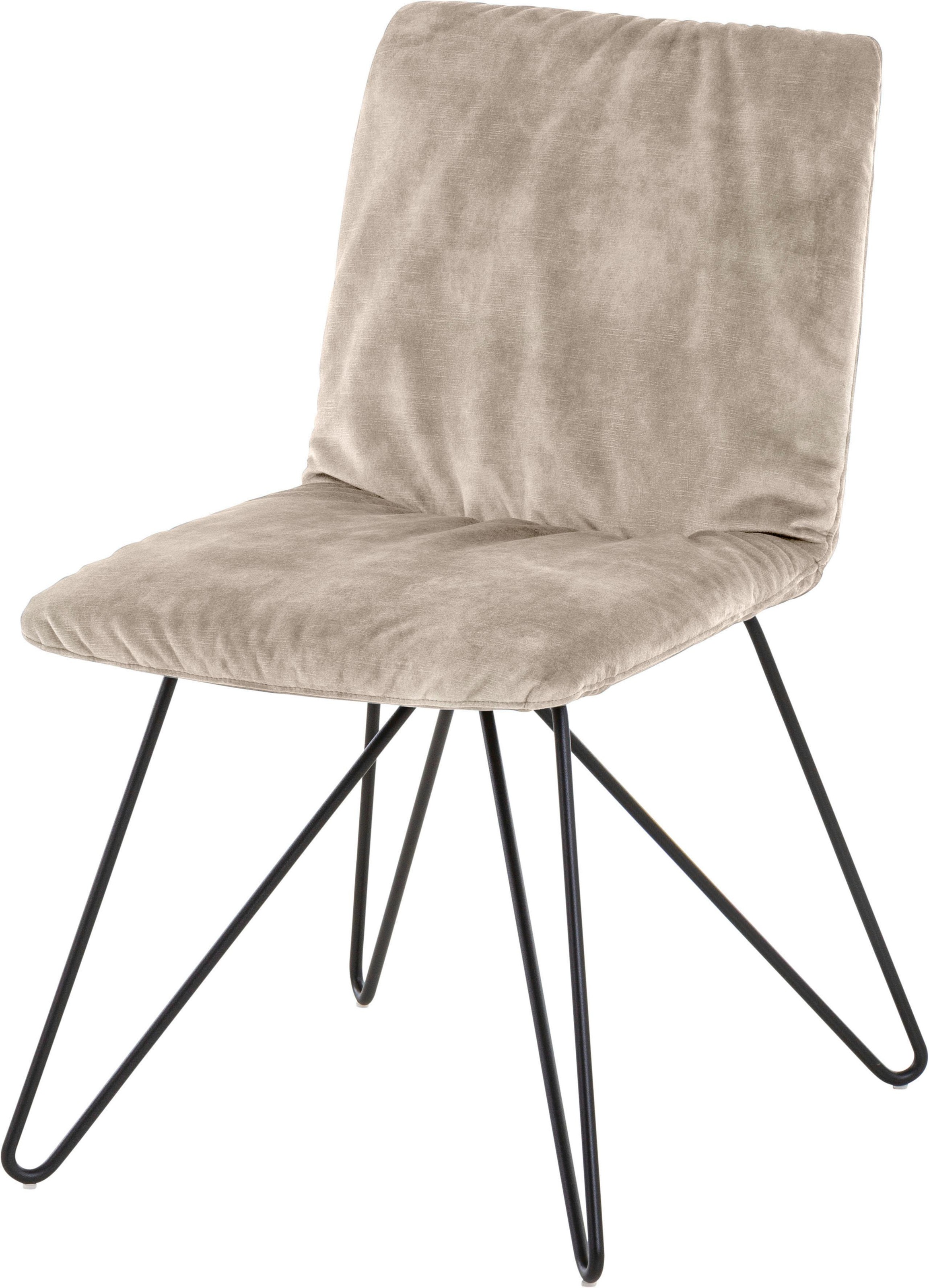 W.SCHILLIG Polsterstuhl »Villeroy & Boch MATEO«, Velourgewebe S41
