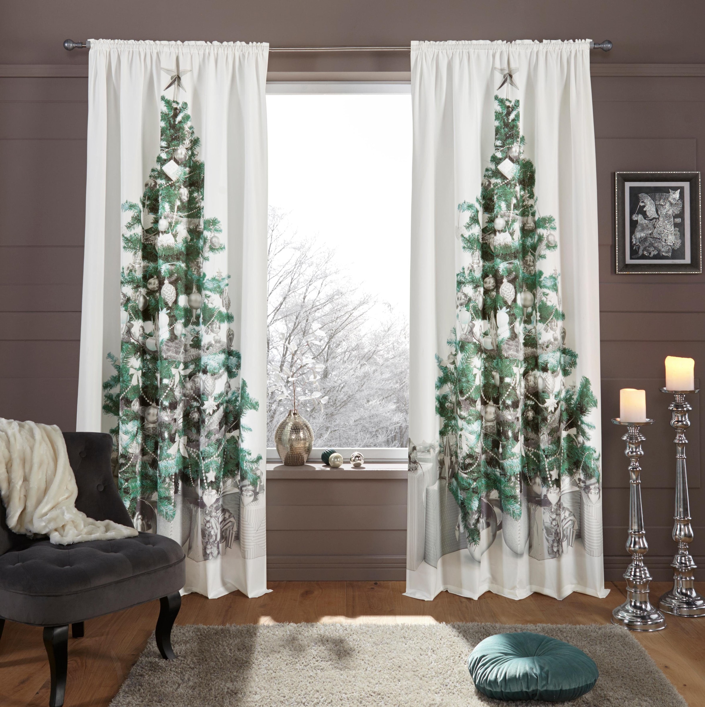St.), online Weihnachtlich my Tree«, 230x140 Weihnachtsdeko mit (1 home Vorhang bei »Xmas OTTO HxB:
