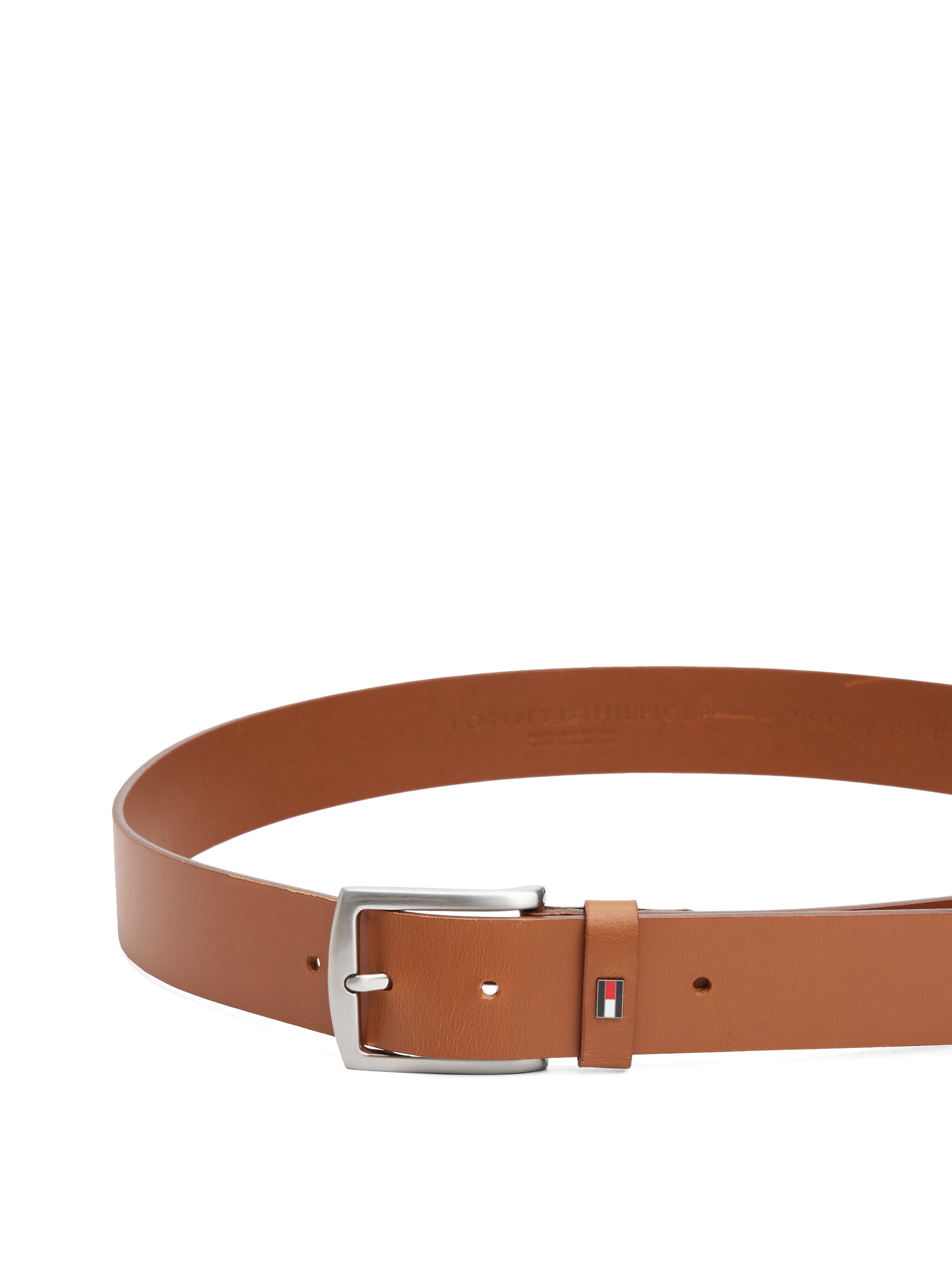 Tommy Hilfiger Ledergürtel »DENTON 3.5 EXT«, Einfachdornschließe, Metalllogo
