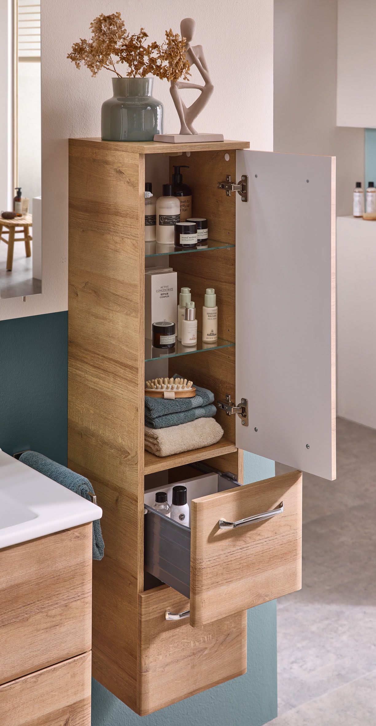 Saphir Midischrank »Quickset 318, mit 1 Tür, 2 Auszüge, 30cm breit« 1 Stk. tlg.