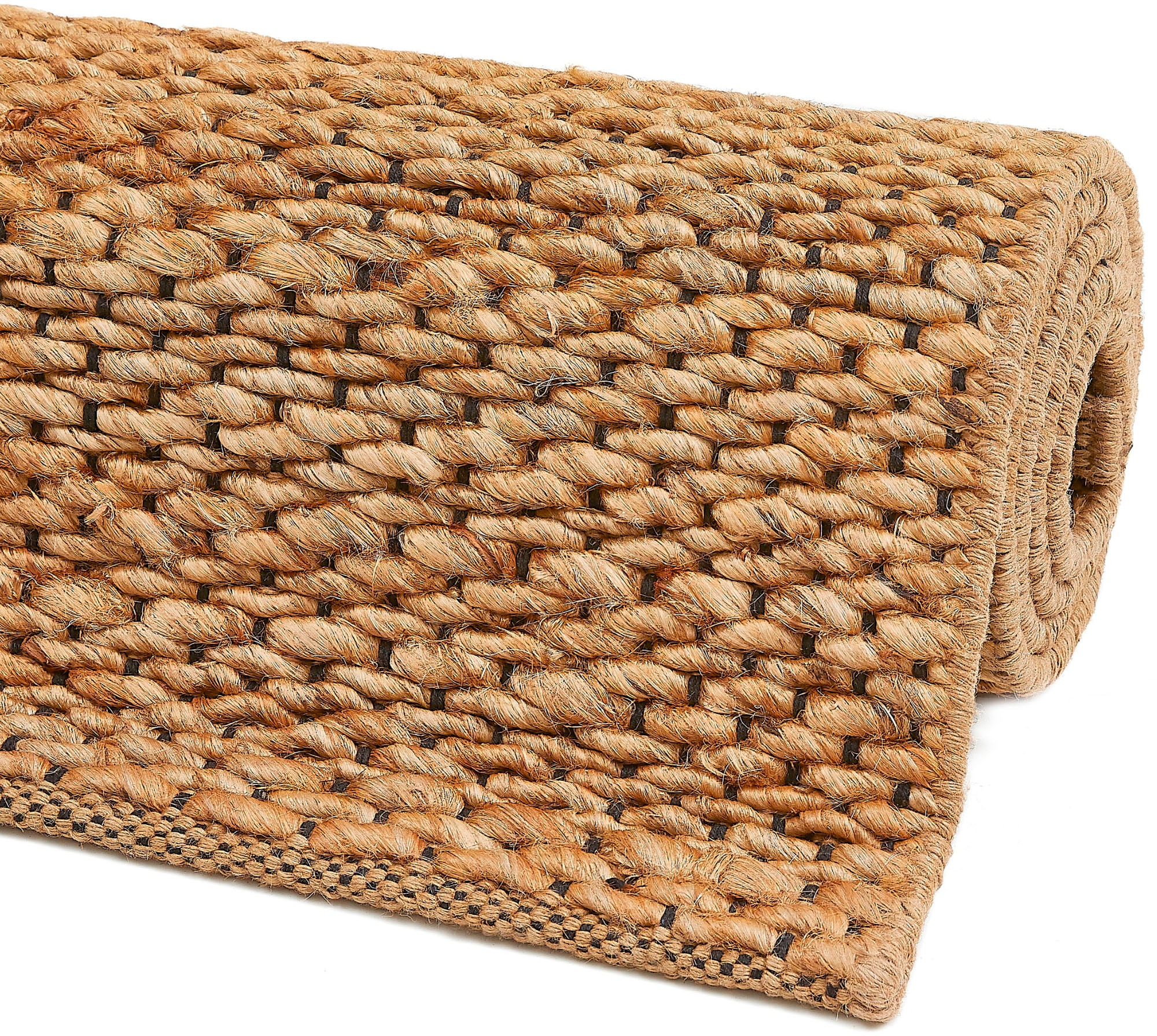 Andiamo Teppich »Manaus«, rechteckig, 10 mm Höhe, Jute-Teppich, handweb, Naturfaser, Wohnzimmer