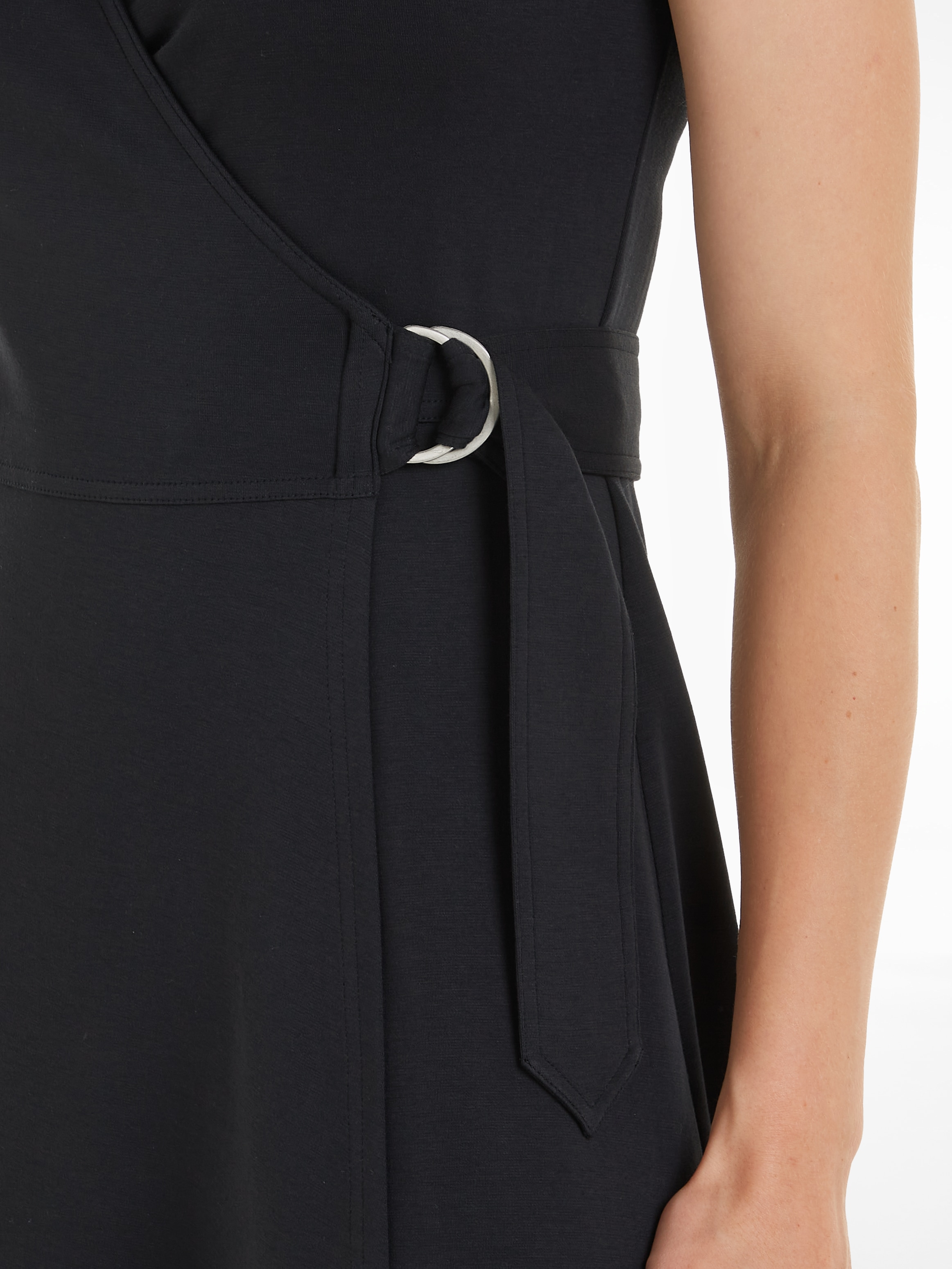 Tommy Hilfiger Wickelkleid »UTILITY WRAP MIDI DRS SS«, mit verstellbarem Gürtel