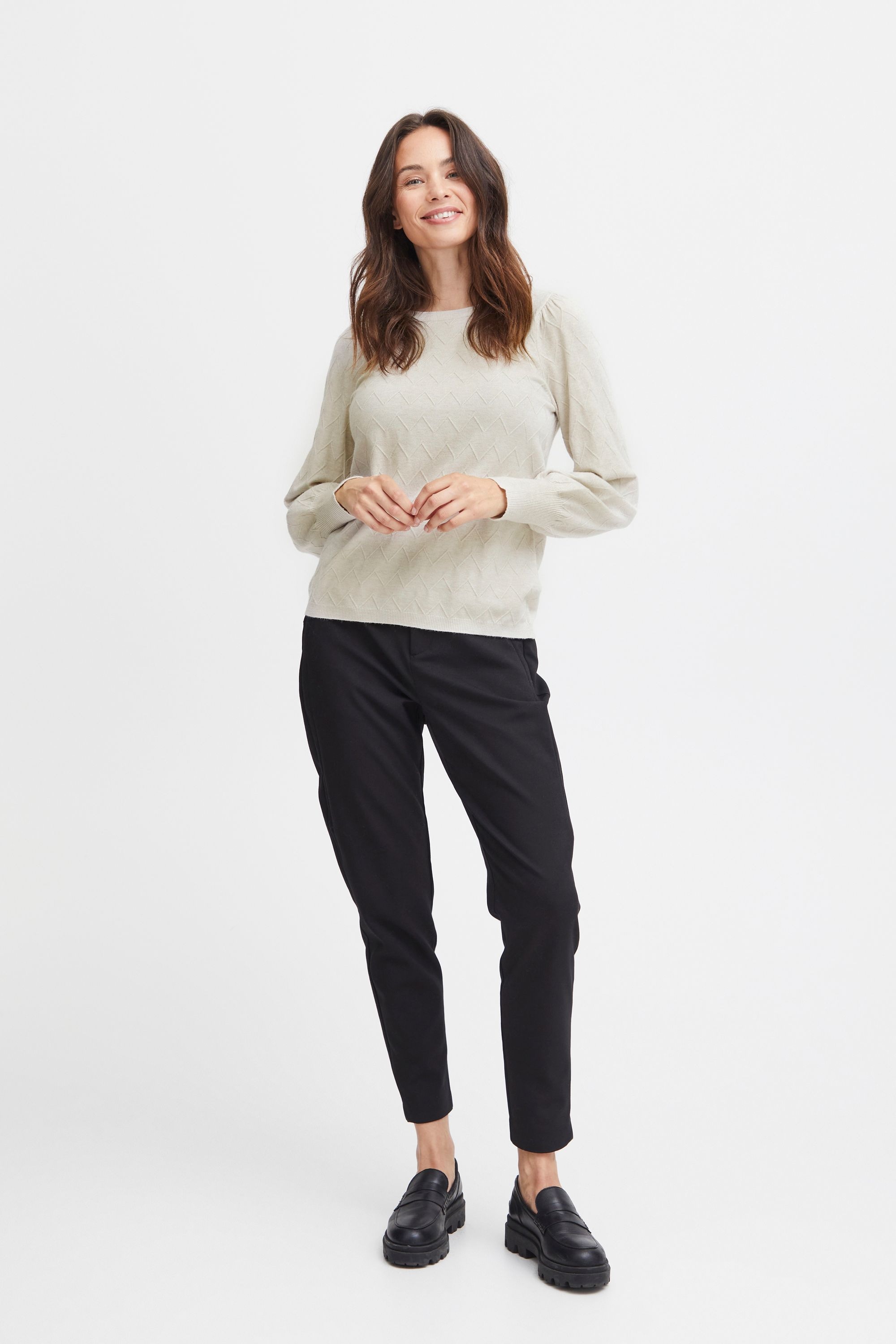 fransa Strickfleece-Pullover »Strickpullover FRMELANI PU 3«