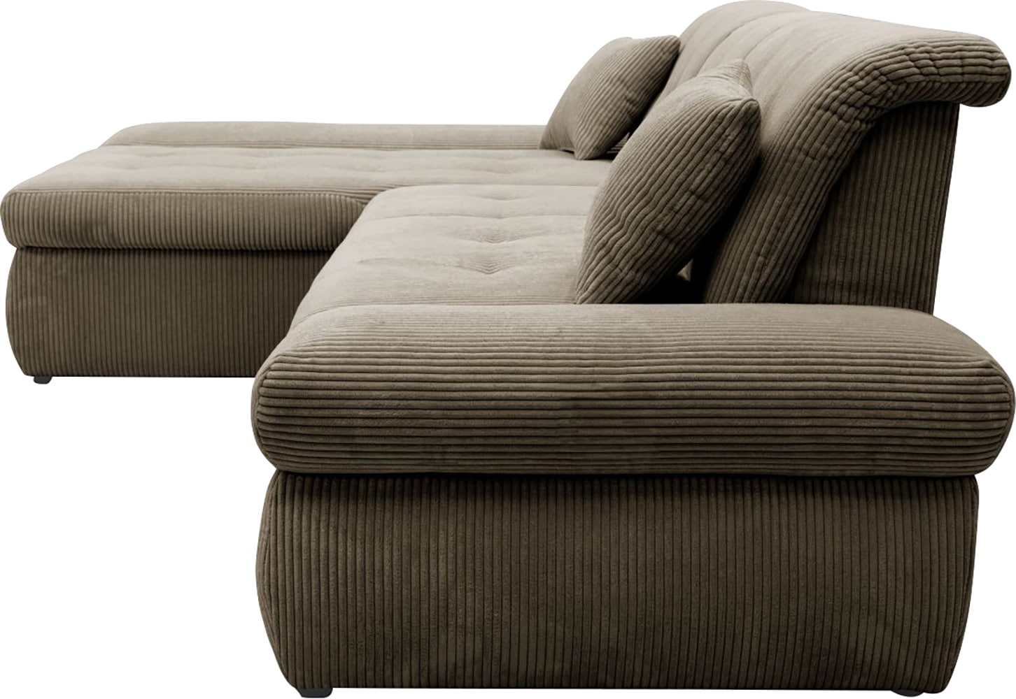 DOMO collection Ecksofa »Moric B/T/H 300/172/80 cm, auch in Cord, L-Form«, XXL-Format, wahlweise auch mit Bettfunktion und Armverstellung