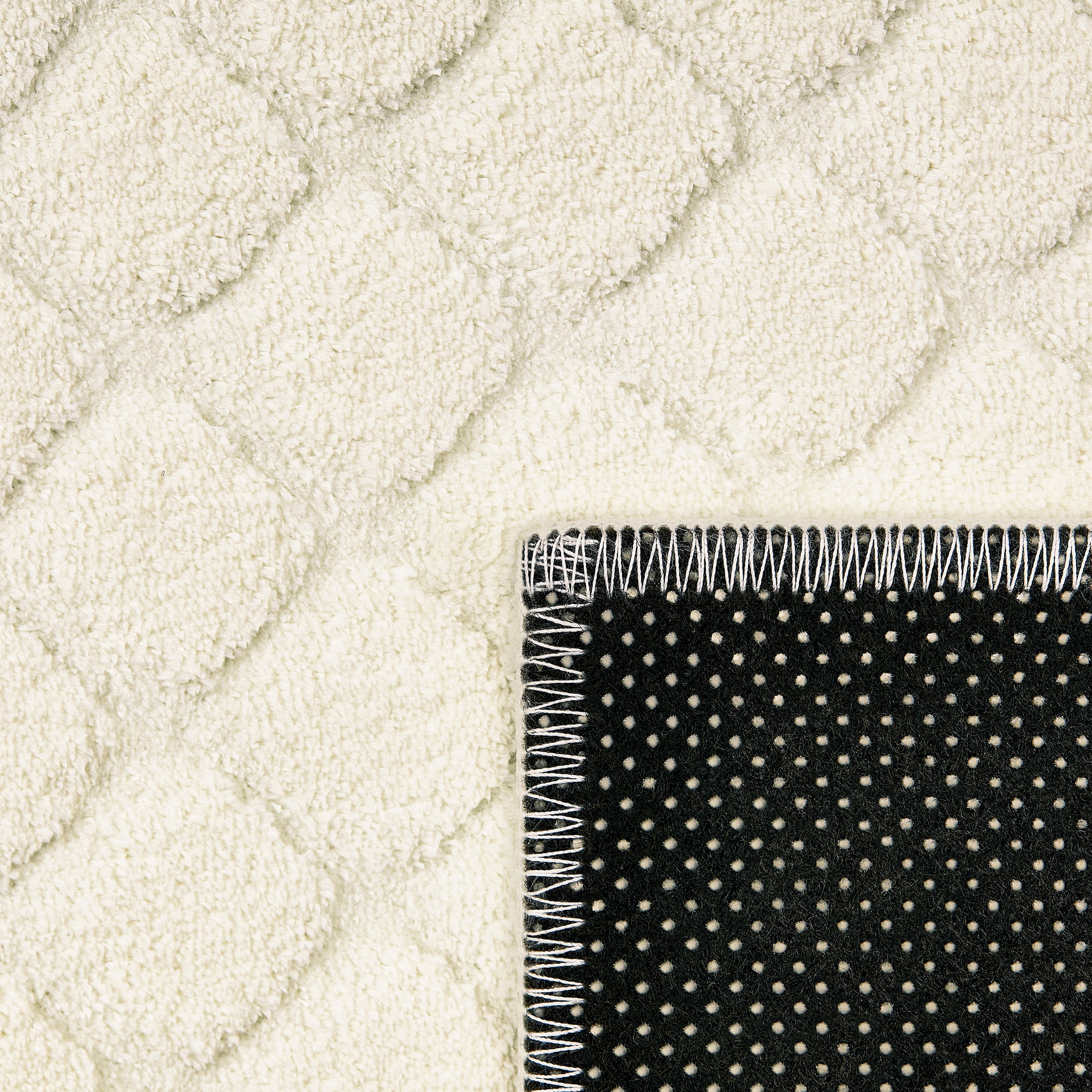 Paco Home Teppich »Rotterdam 591«, rechteckig, 4 mm Höhe, Kurzflor, Uni Farben, Rauten Muster, 3D Effekt, weich & kuschelig