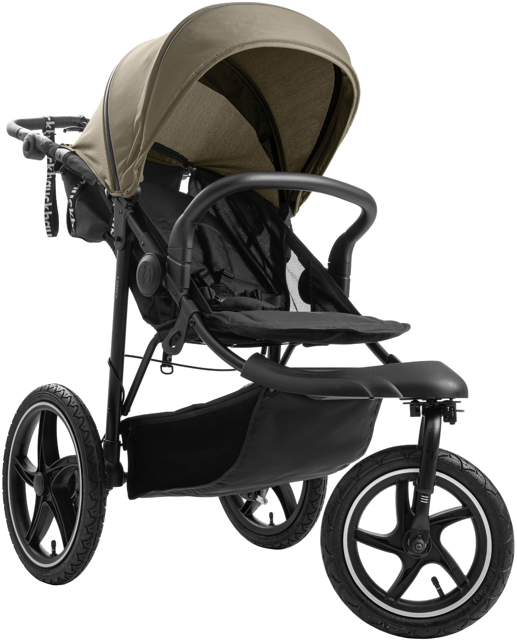 Hauck Dreirad-Kinderwagen »Runner 3, olive«, 22 kg, mit XXL-Lufträdern und Handbremse; bis 22 kg beslastbar