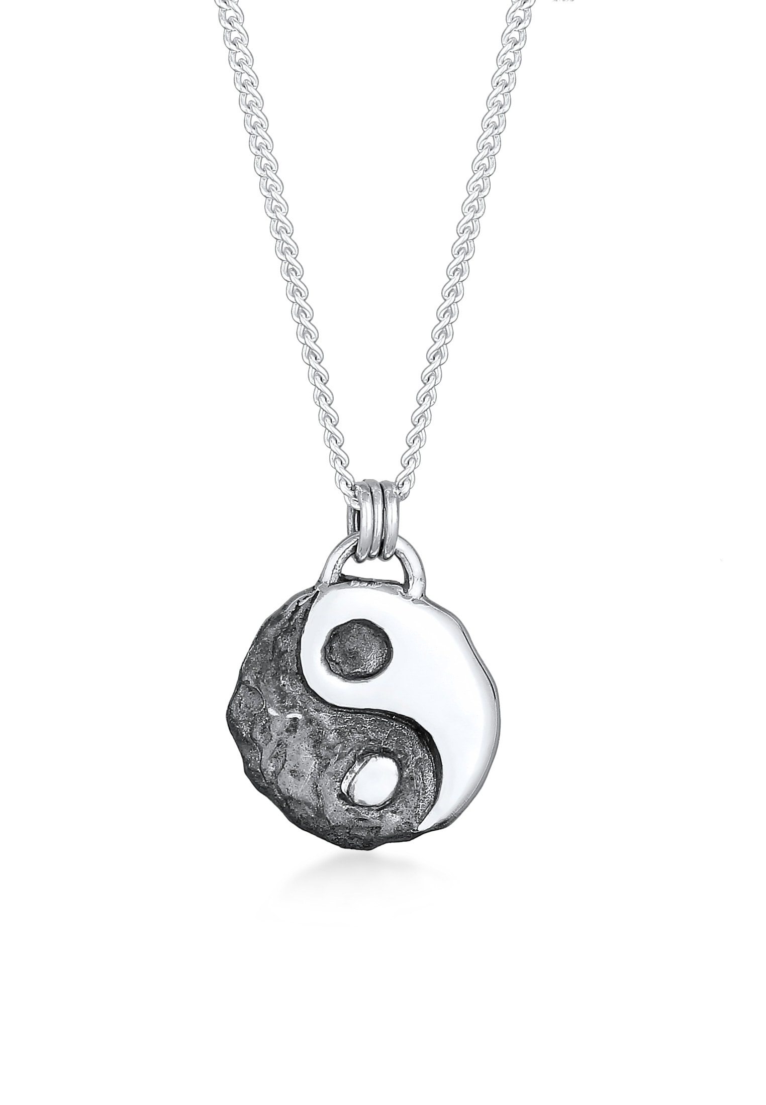 Kuzzoi Silberkette »Halskette Yin Yang Harmonie Freundschaft 925 Silber«