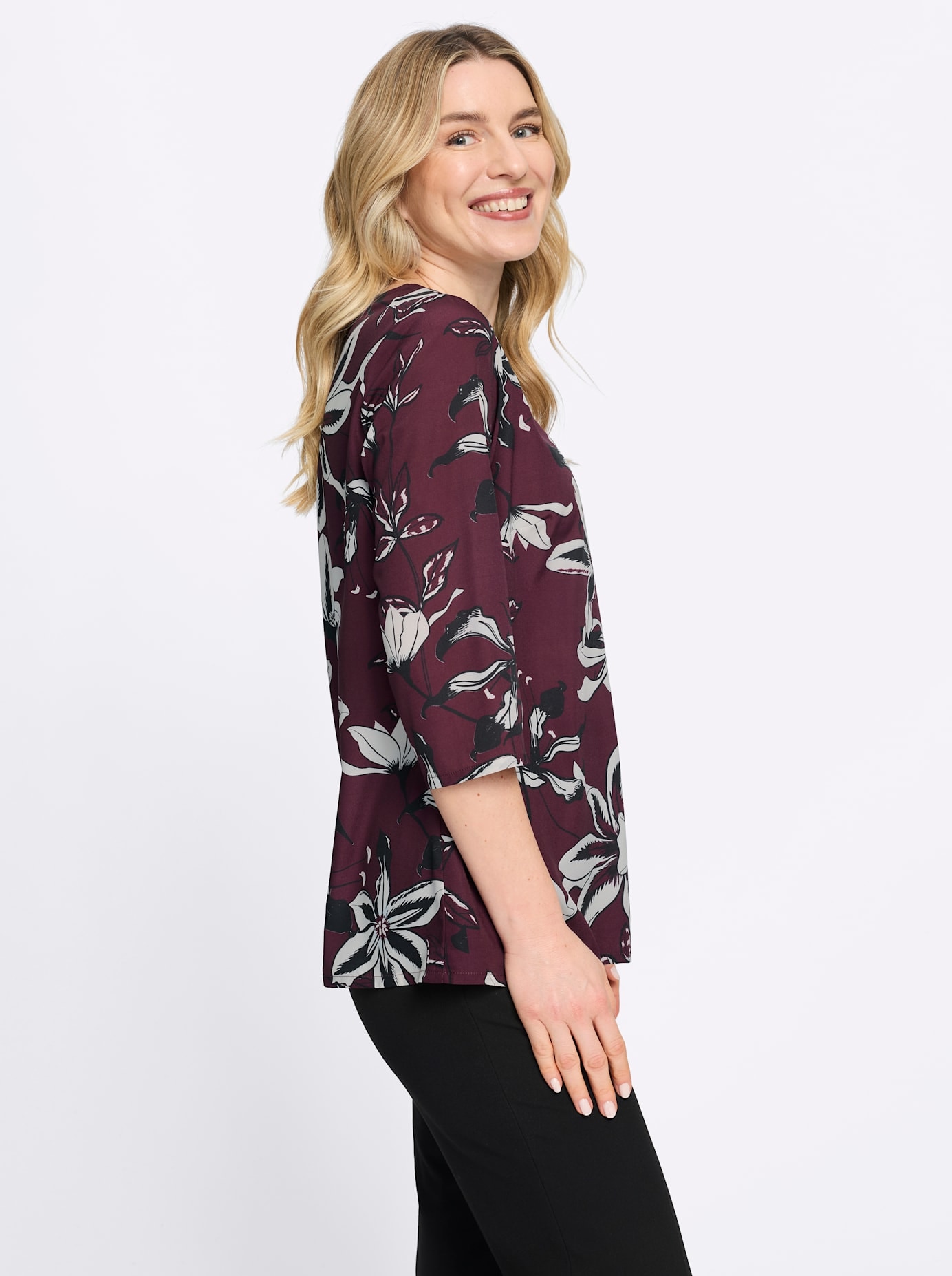 Classic Basics Druckbluse