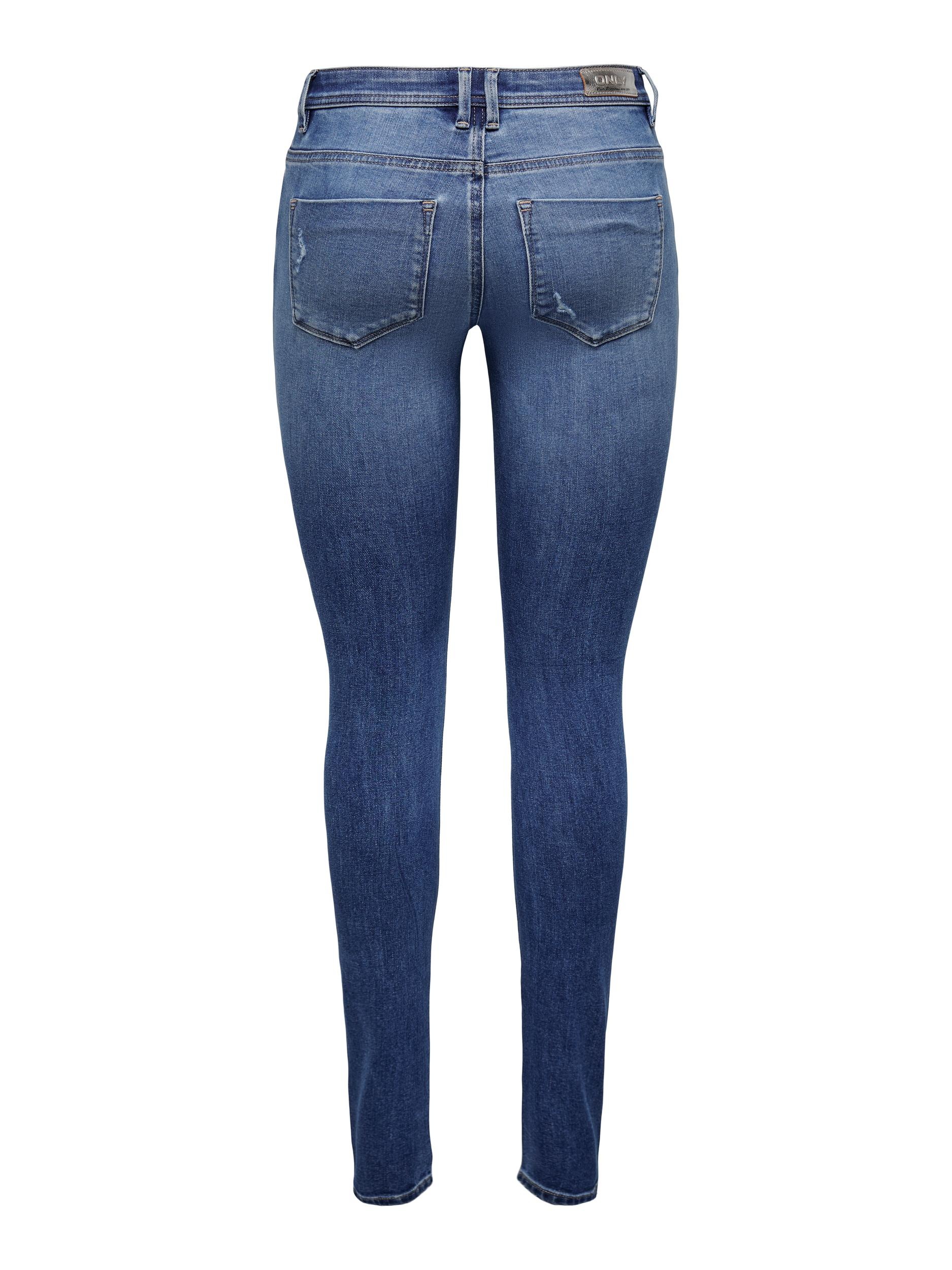 ONLY Skinny-fit-Jeans »ONLSHAPE REG SKINNY DNM GEN857«, mit Destroyed Effekt