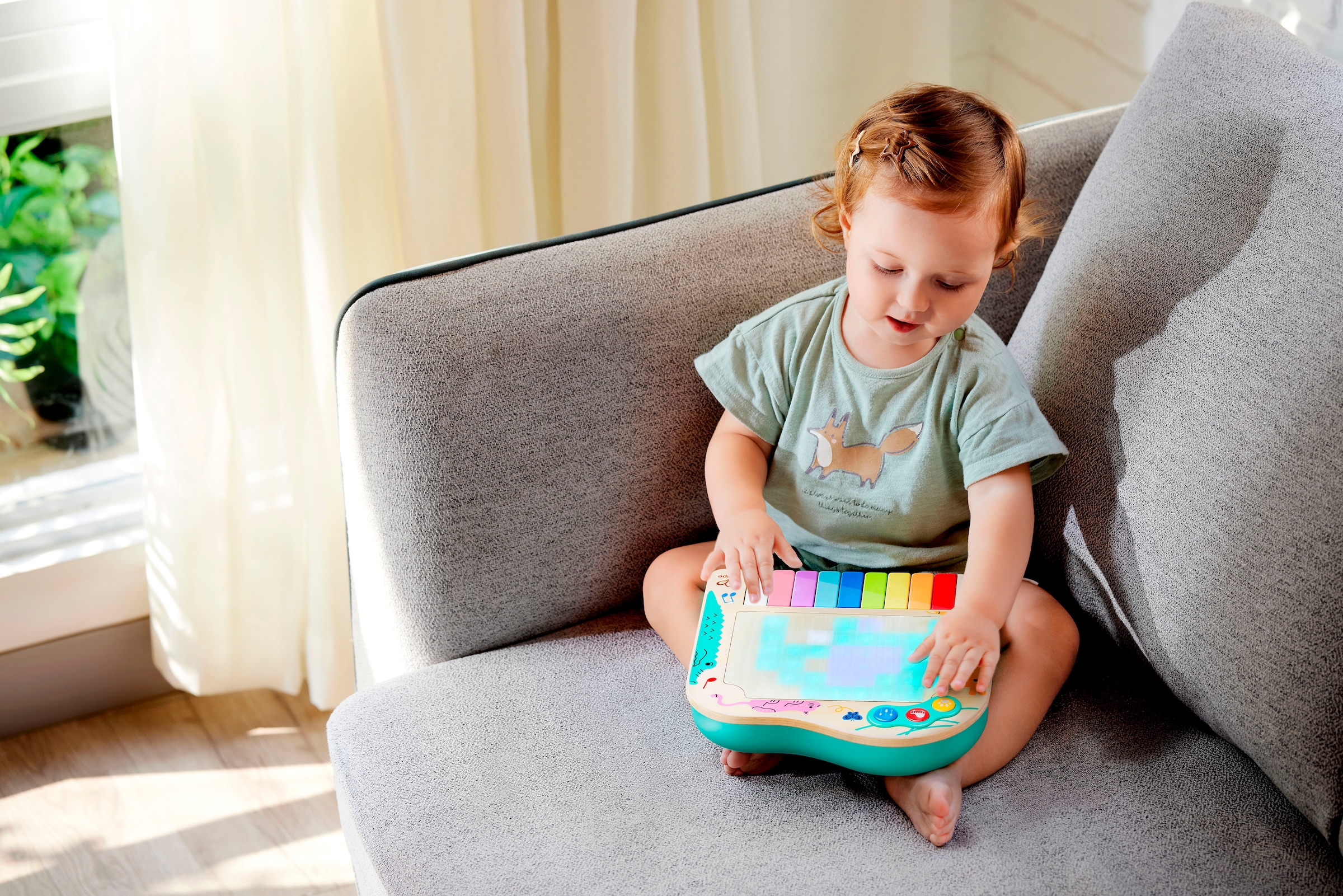 Hape Spielzeug-Musikinstrument »Dynamisches Pixel-Piano«, mit Licht- und Soundfuktion