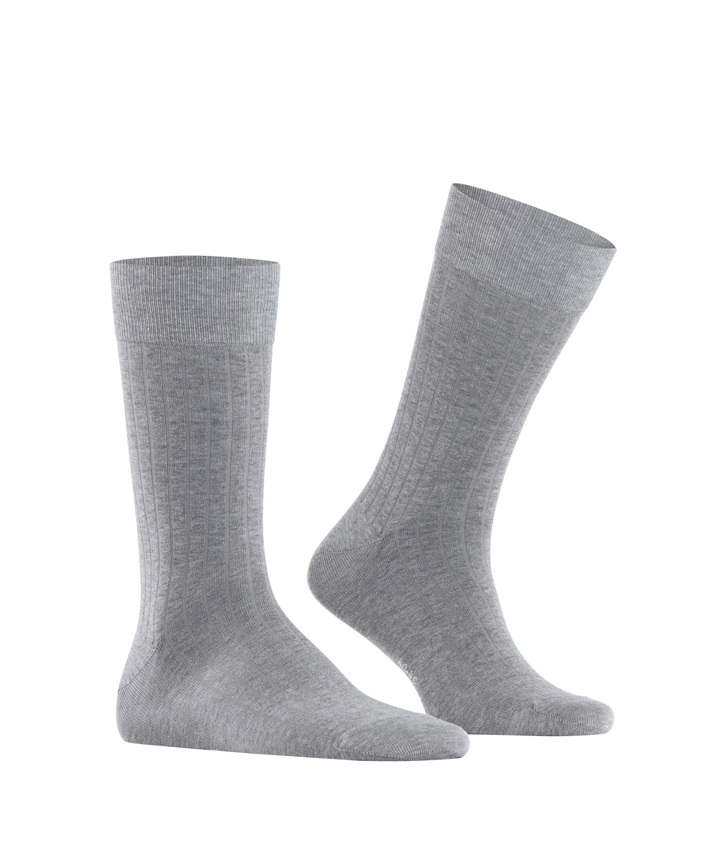 Burlington Socken »Duke Street« Einheitsgröße 40-46, Rippenstruktur, Cotton-Mix