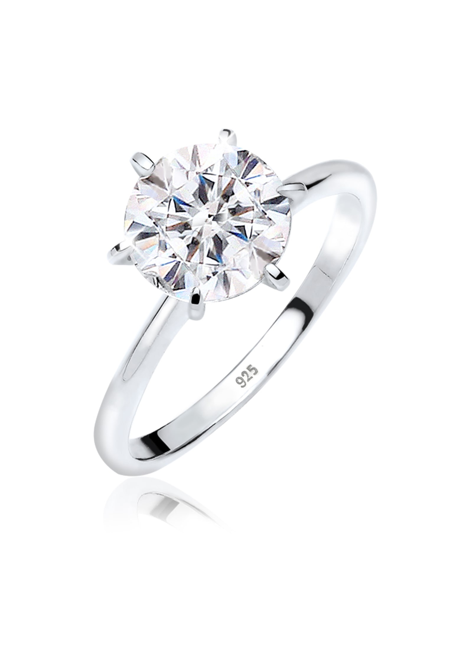 Elli Trauring »Ring Verlobungsring Kristalle 925 Silber«