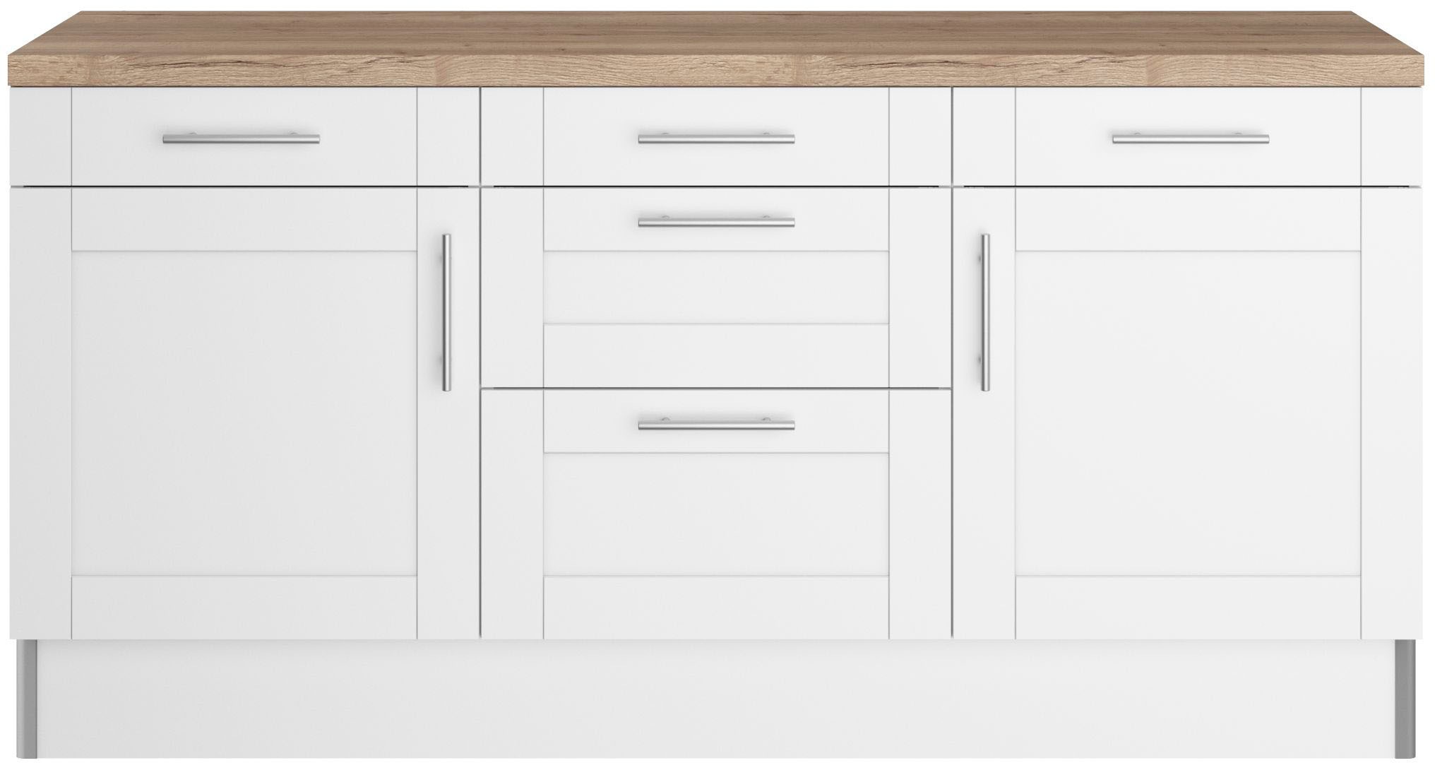 KOCHSTATION Küche »KS-Ahus« 180 cm breit, ohne E-Geräte, Soft Close Funktion, MDF Fronten