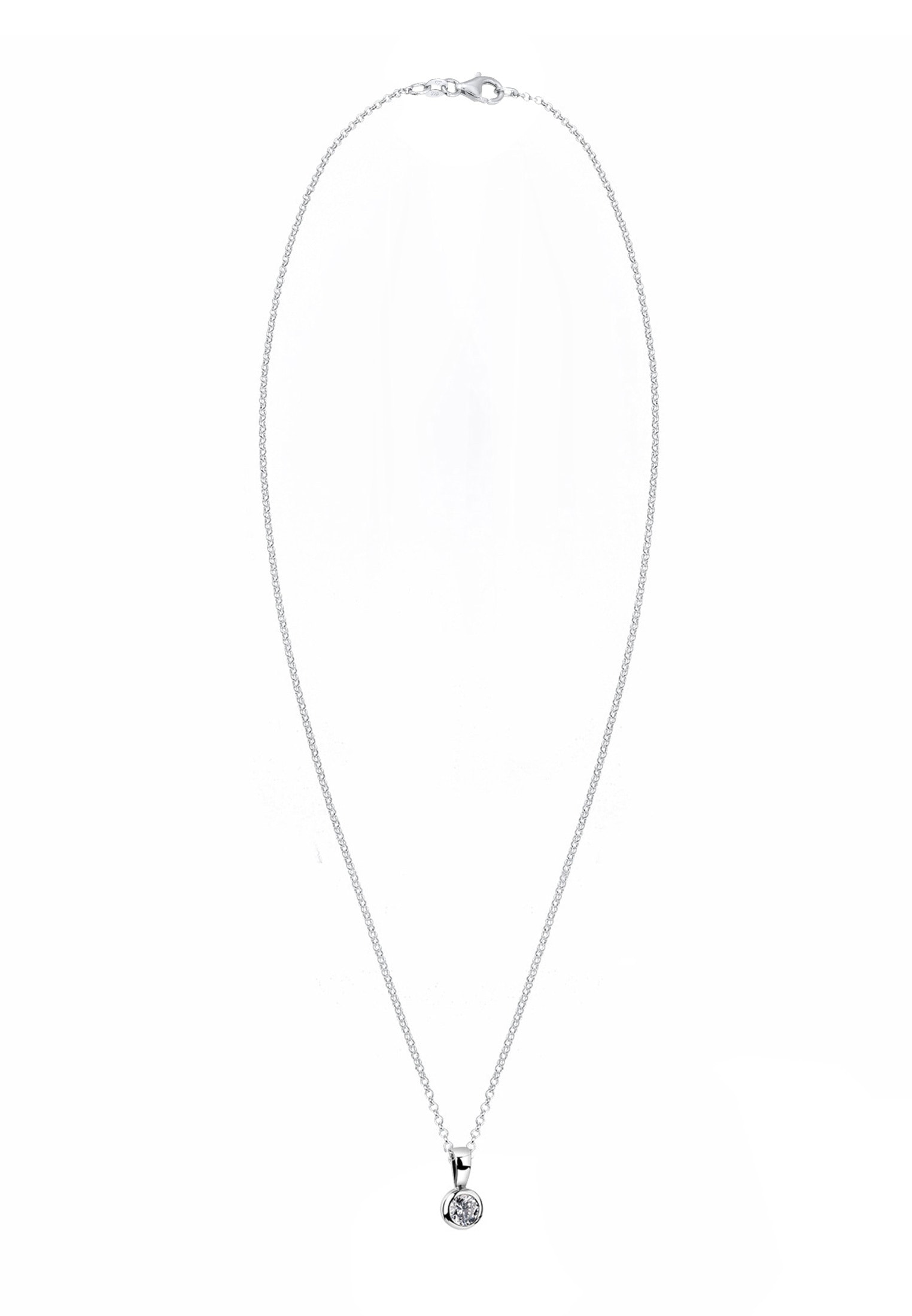 Nenalina Kette mit Anhänger »Halskette Solitär Zirkonia 925 Silber«