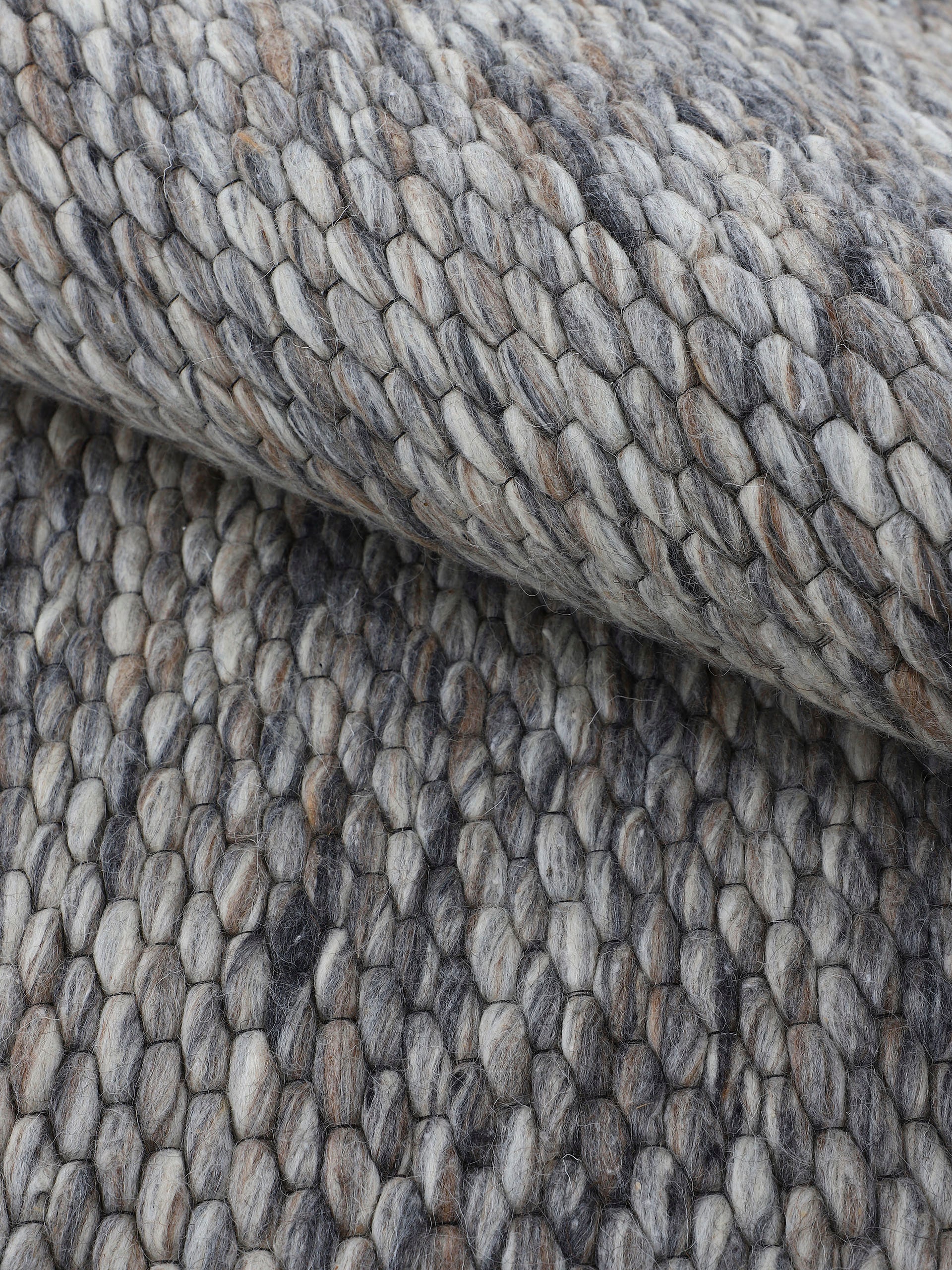 carpetfine Läufer »Sina«, rechteckig, 14 mm Höhe, Handweb Teppich, reine Wolle, meliert, handgewebt, weich & kuschelig