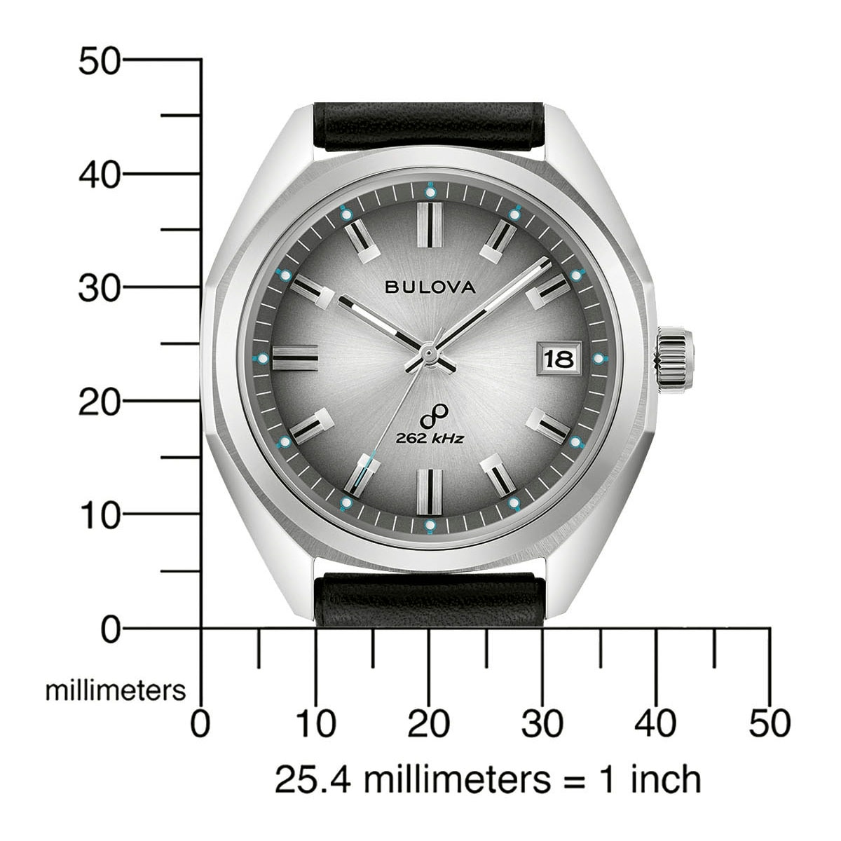 Bulova Quarzuhr »Jet Star«, Armbanduhr, Herrenuhr, Damenuhr, Lederarmband, Saphirglas