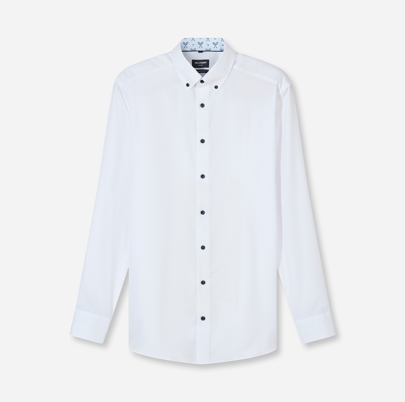 OLYMP Langarmhemd »Luxor« modern fit, Button-down-Kragen, Businesshemd