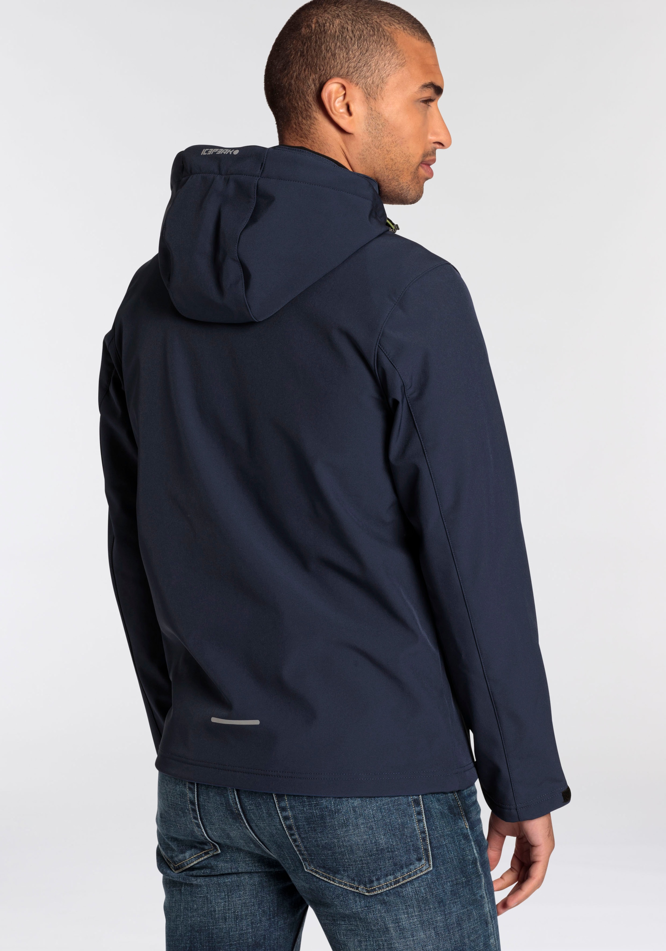 Icepeak Softshelljacke »BRIMFIELD«, (1 St.), mit Kapuze, mit dezenten Logoschriftzügen