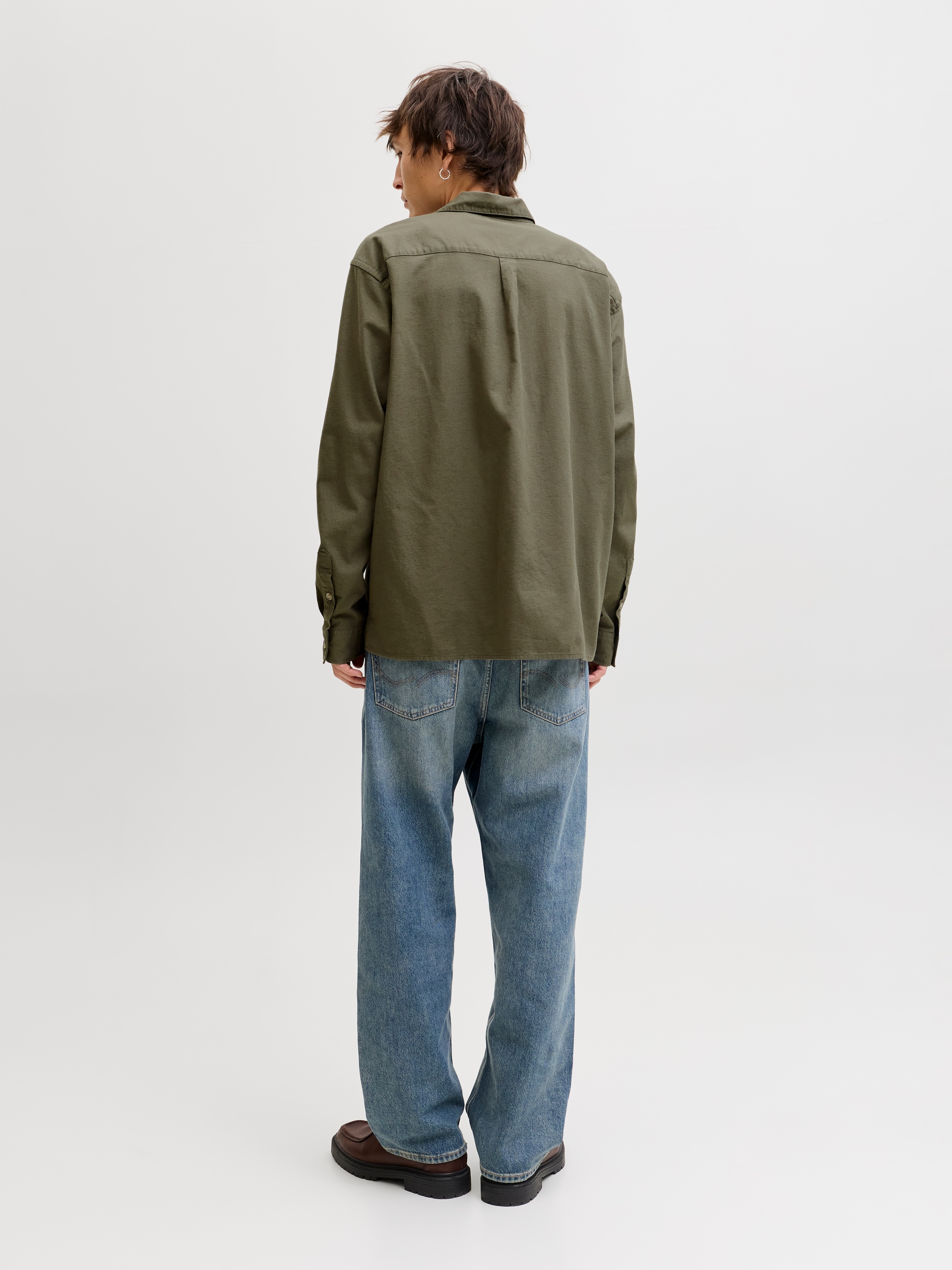 Jack & Jones Langarmhemd »JJETRISTAN OVERSHIRT LS SN« mit Knopfleiste