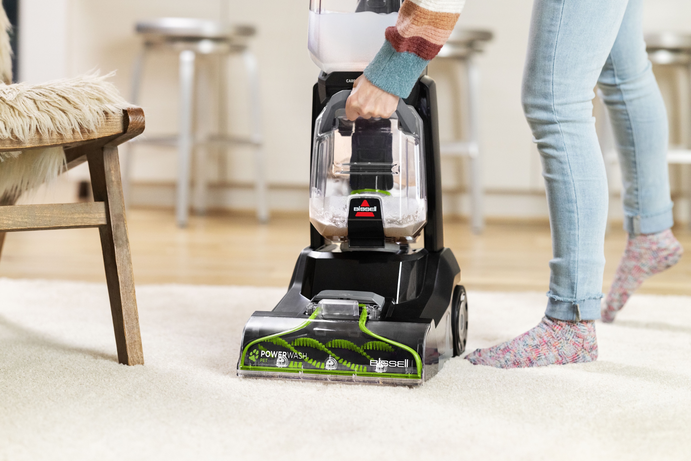 Bissell Wasch-Sauger »3878N, PowerWash™ ​Pet Teppichreiniger, 600W, Dual-Tank,«, reinigt Haustierflecken auf Teppichboden, Polster, Treppe