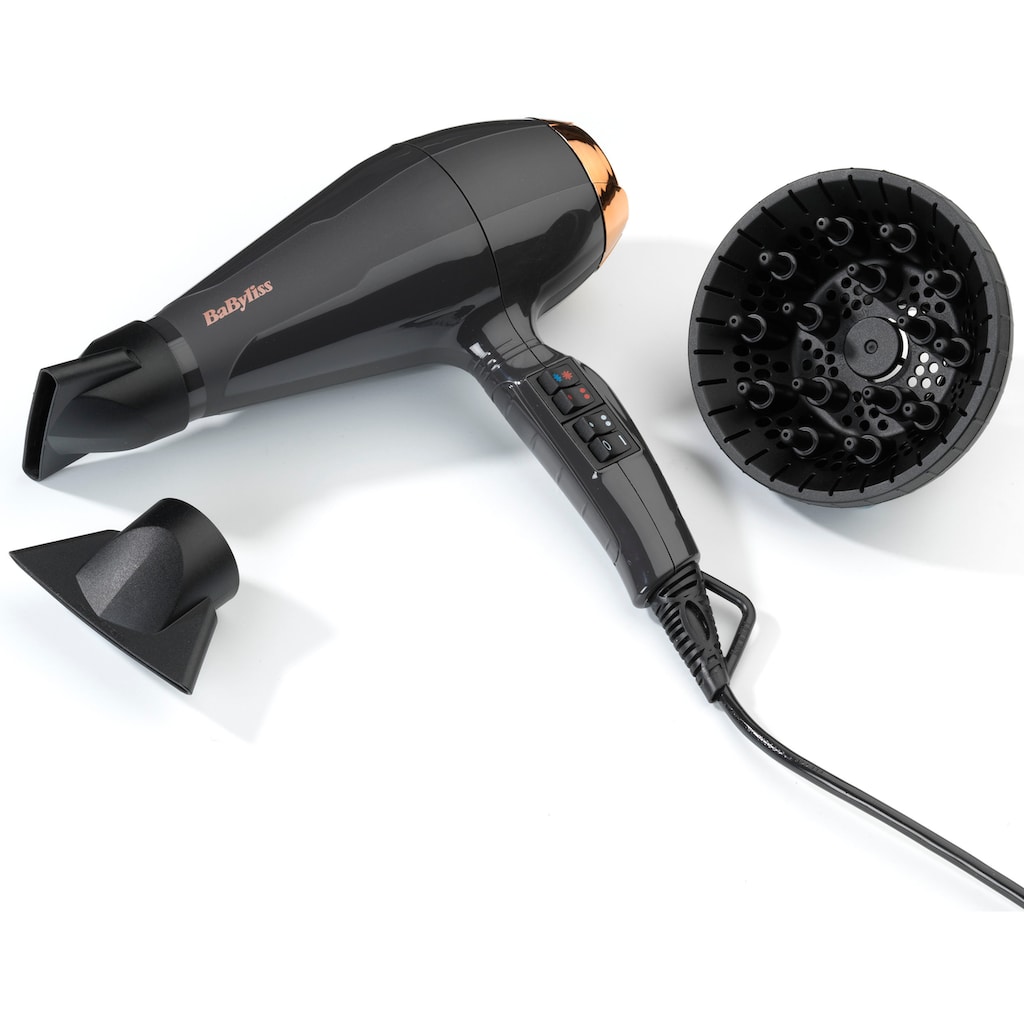 BaByliss Ionic-Haartrockner »Italian Air Pro 2200«, 2200 W, 3 Aufsätze