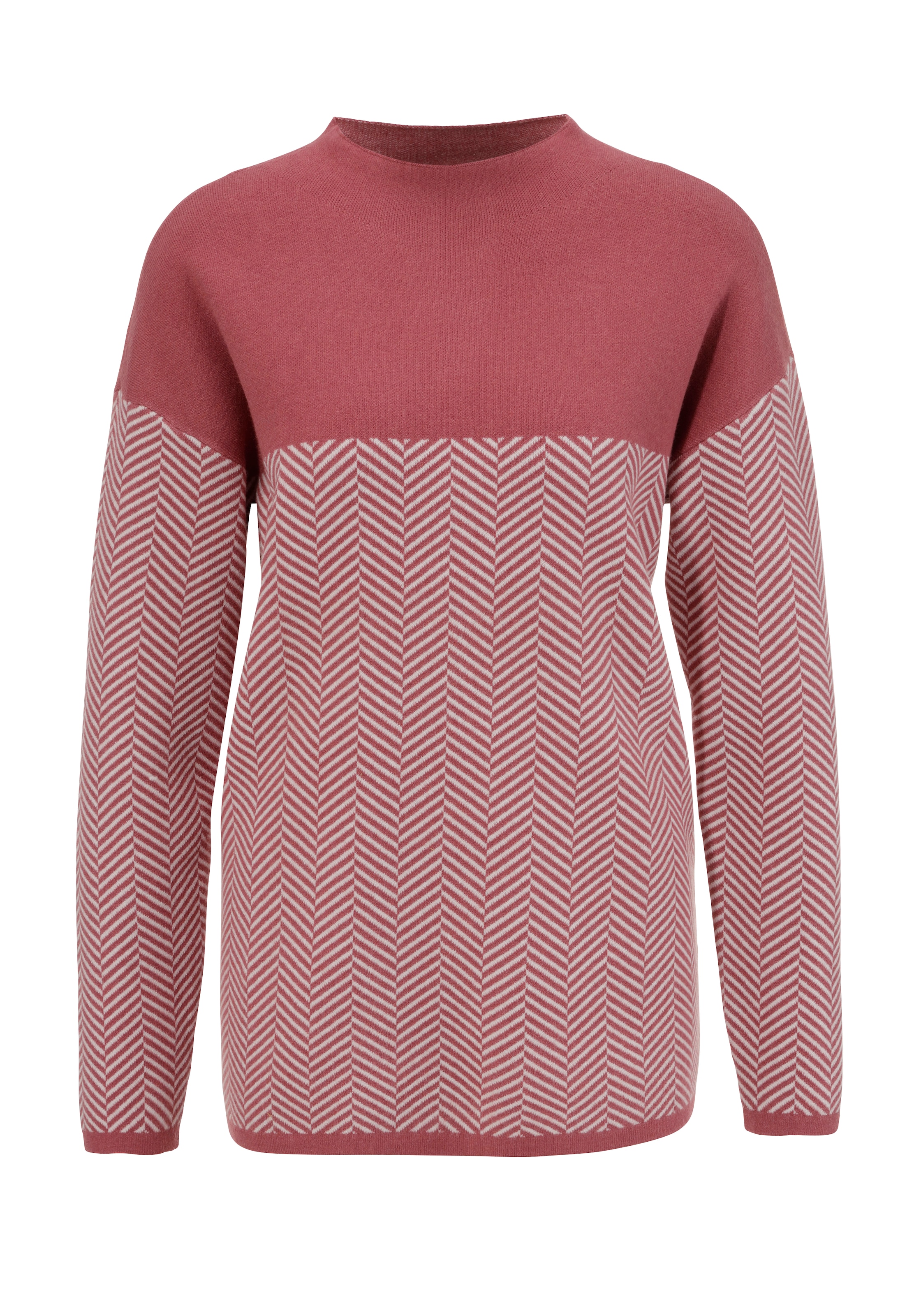Aniston SELECTED Strickpullover, mit weiterem Stehkragen
