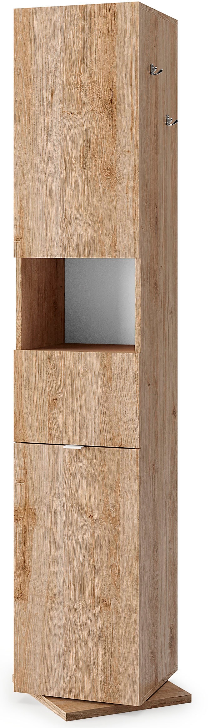 Hochschrank »Hamburg Höhe 185 cm, Breite 35/37 cm, Badschrank drehbar, 2 Türen,«, 1...