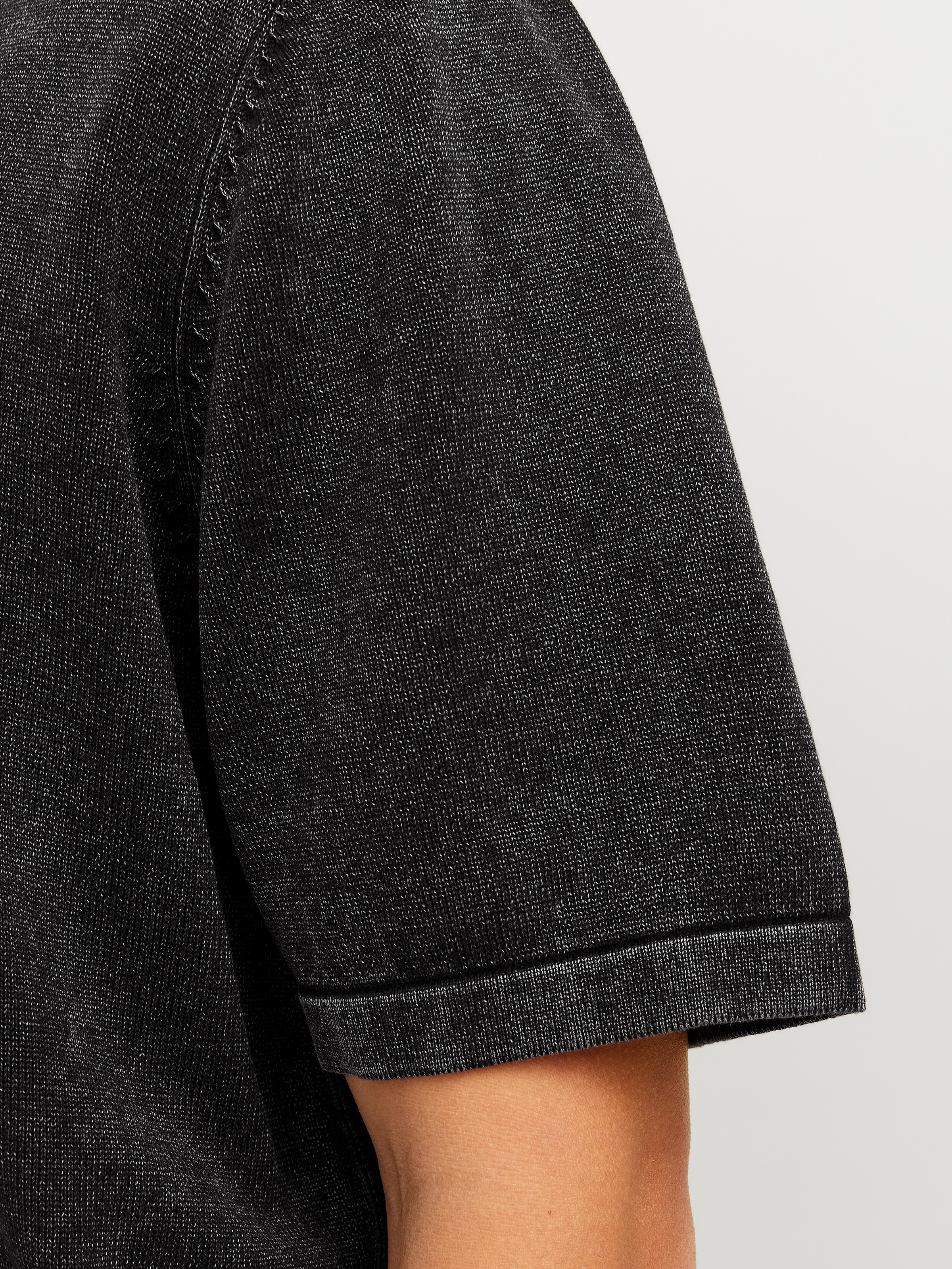 Jack & Jones Kurzarmpullover »JJELEO KNIT POLO SS LN«, mit Polo Kragen
