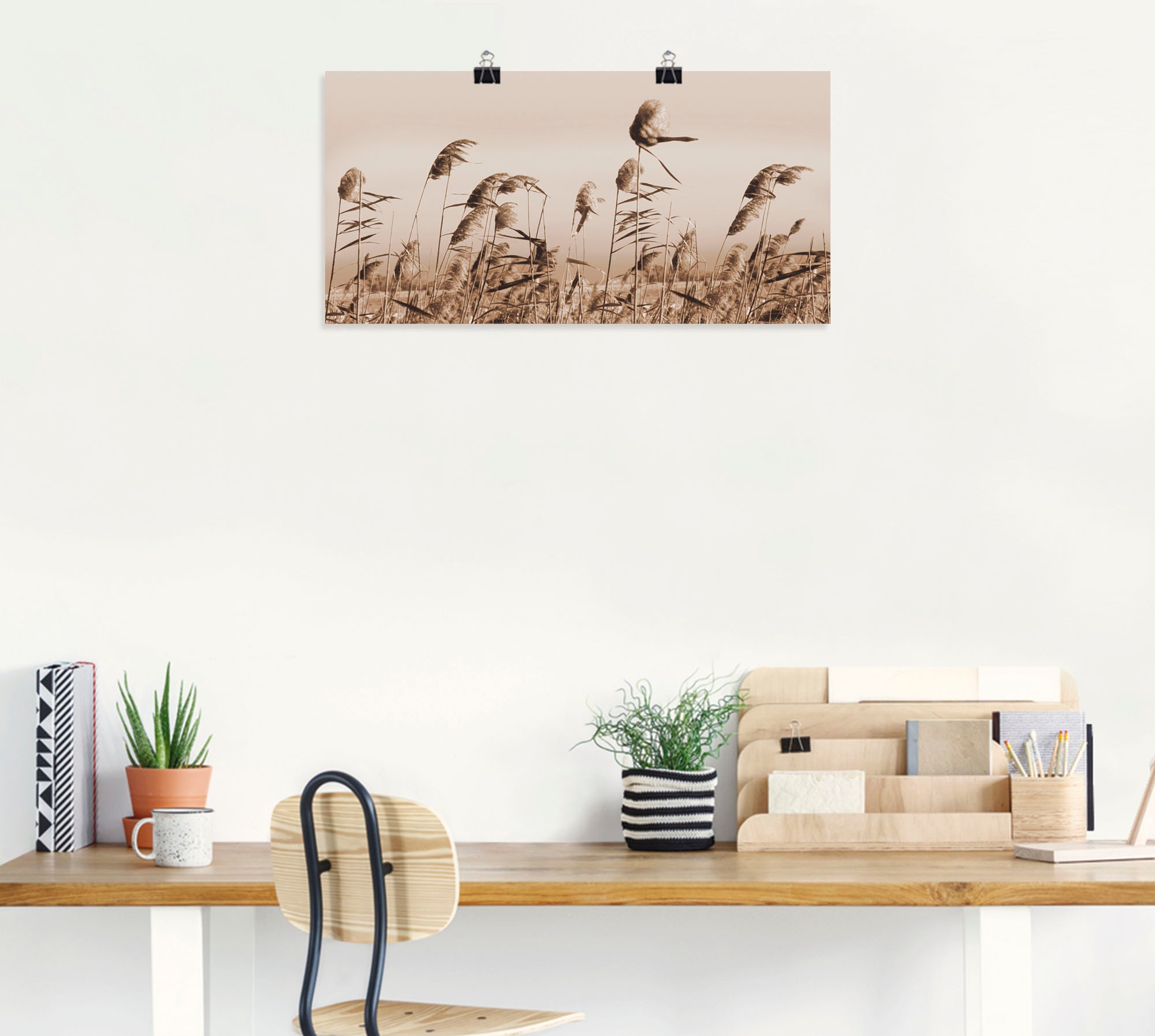 Artland Wandbild »Gräser«, Gräser, (1 St.), als Alubild, Outdoorbild, Leinwandbild, Poster, Wandaufkleber