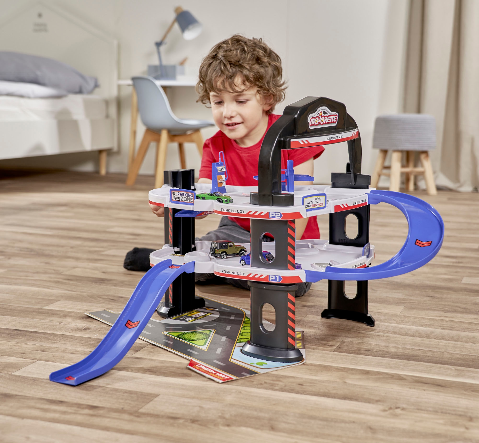 majORETTE Spiel-Parkgarage »Urban Garage 60 Years Anniversary+1 Car«