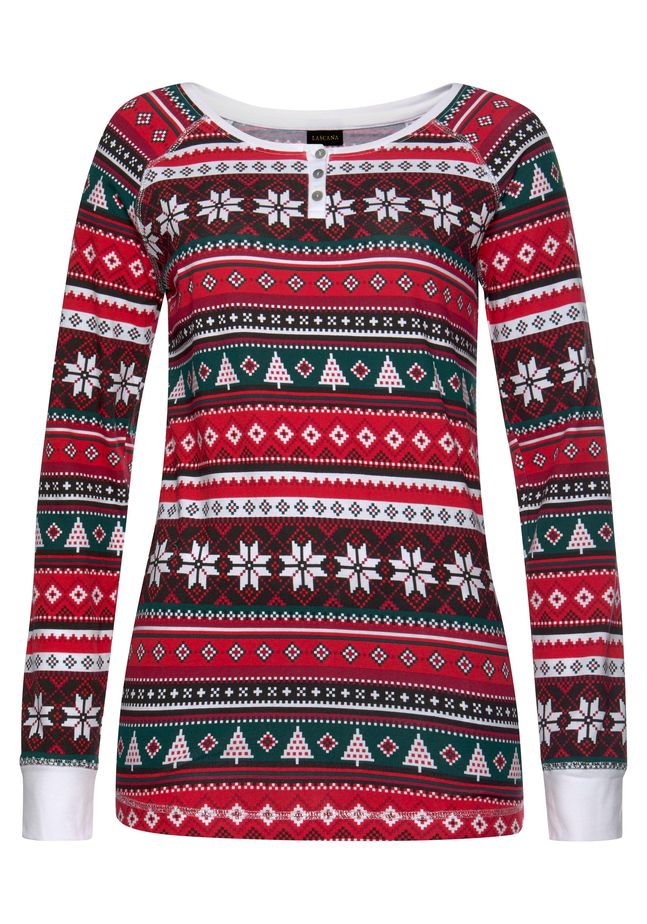 Muster tlg., weihnachtlichem Stück), 1 OTTO Pyjama, bei mit bestellen (2 LASCANA